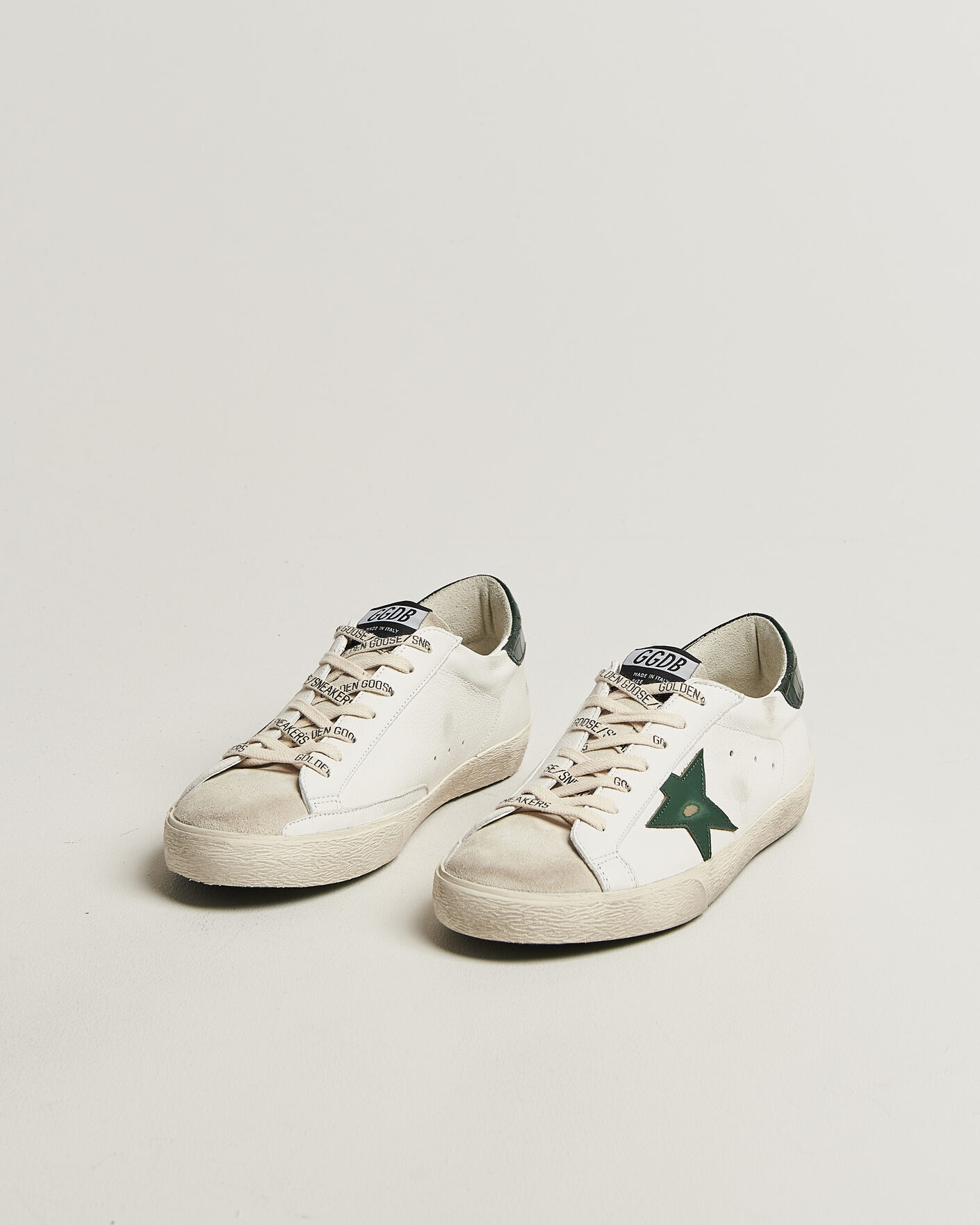 Hombres | Zapatillas | Golden Goose | Super-Star Sneakers White/Green