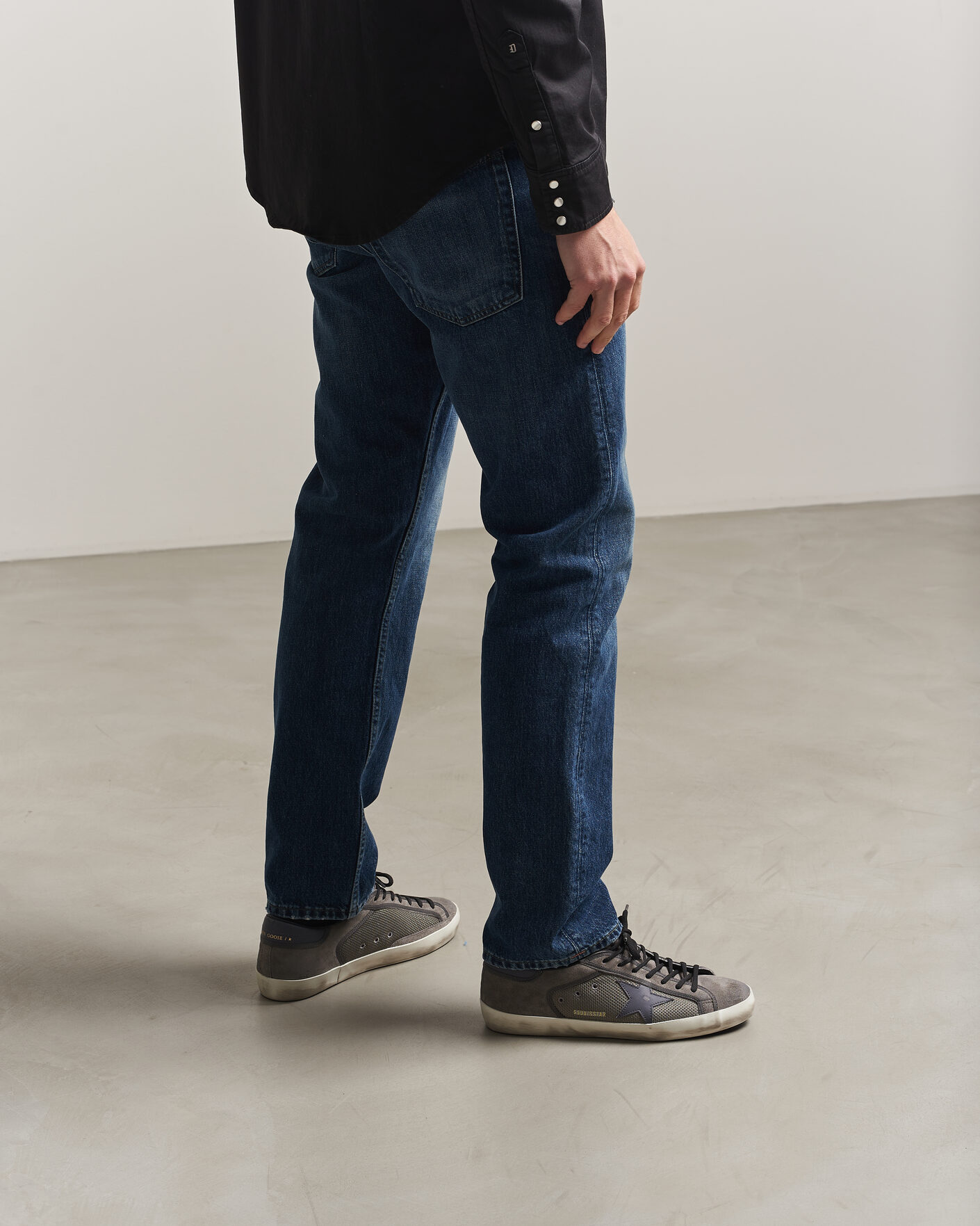 Hombres | Golden Goose Super-Star Sneakers Dark Grey | Golden Goose | Super-Star Sneakers Dark Grey