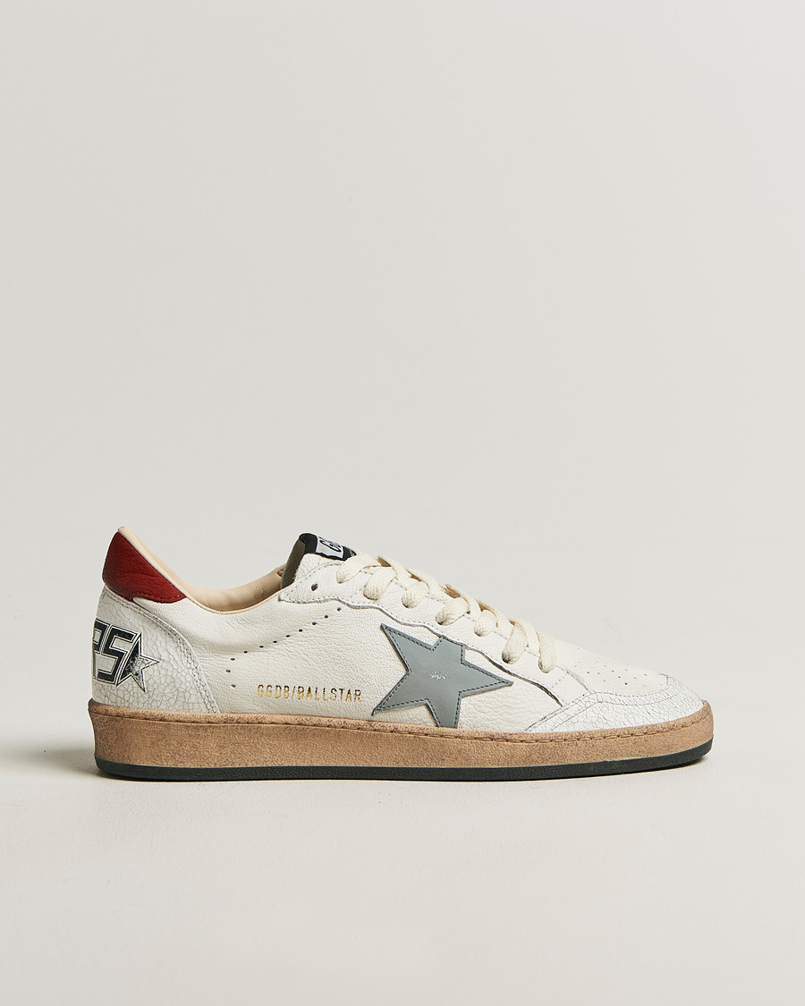 Hombres | Zapatillas | Golden Goose | Ball Star Sneakers White/Red