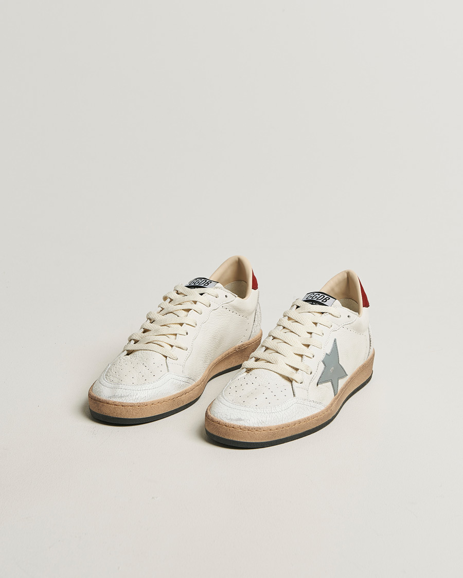 Hombres | Zapatillas | Golden Goose | Ball Star Sneakers White/Red
