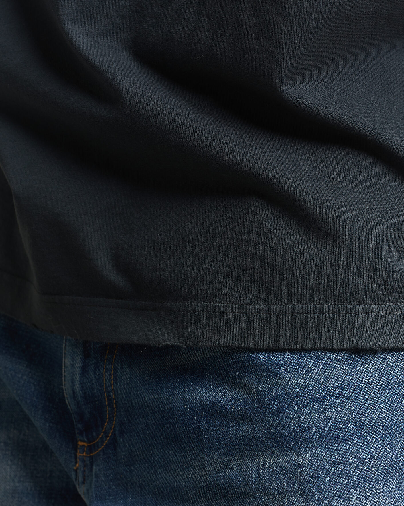 Hombres | Camisetas | Golden Goose | Relaxed Fit Cotton T-Shirt Washed Black