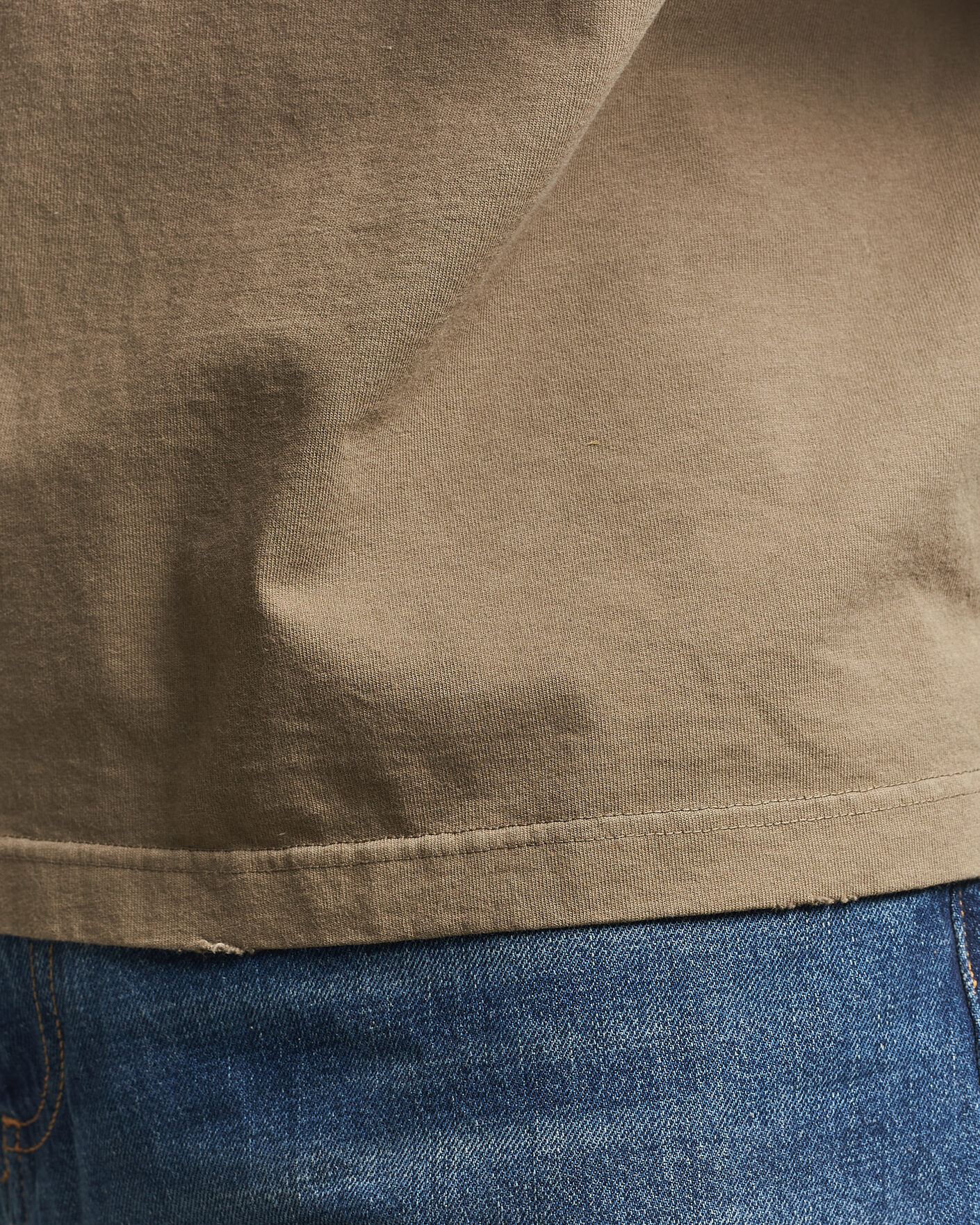 Hombres | Camisetas | Golden Goose | Journey Dyed Cotton T-Shirt Washed Beige