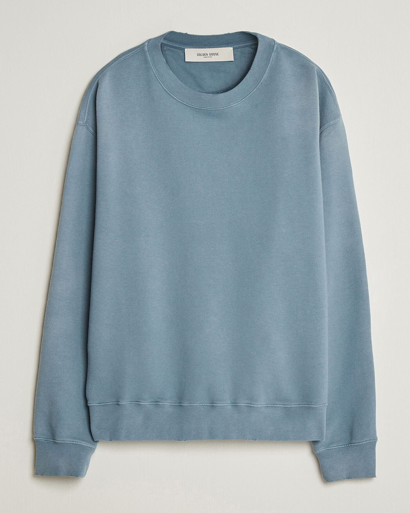 Hombres | Jerséis y prendas de punto | Golden Goose | Boxi Faded Cotton Sweatshirt Windward Blue