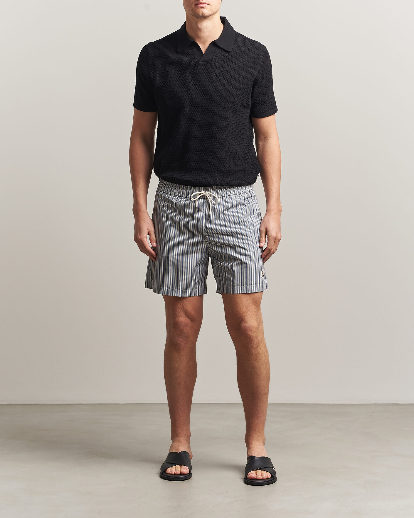 Hombres | Bañadores | Moncler | Nylon Swim Shorts Blue Stripe