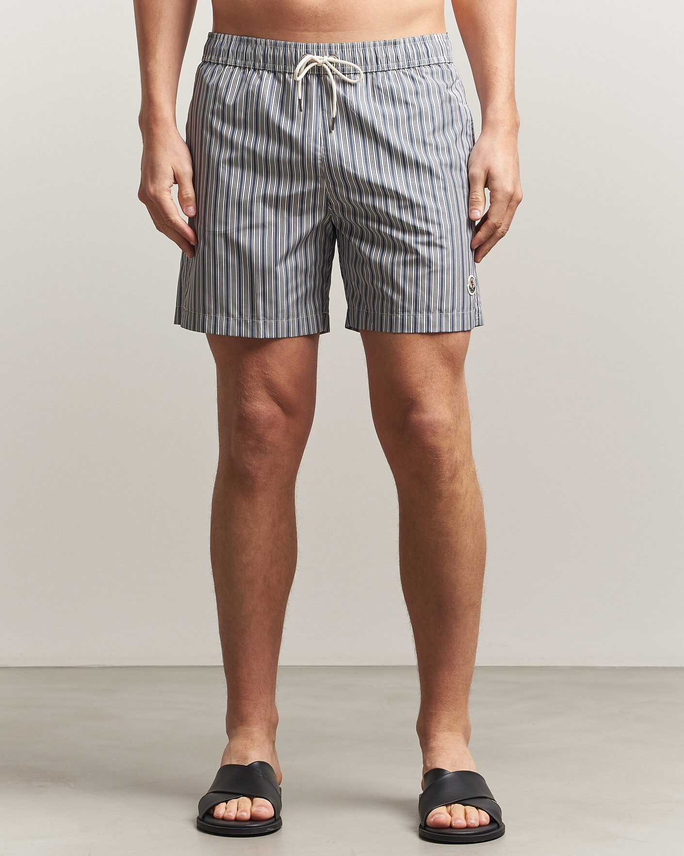 Hombres | Bañadores | Moncler | Nylon Swim Shorts Blue Stripe