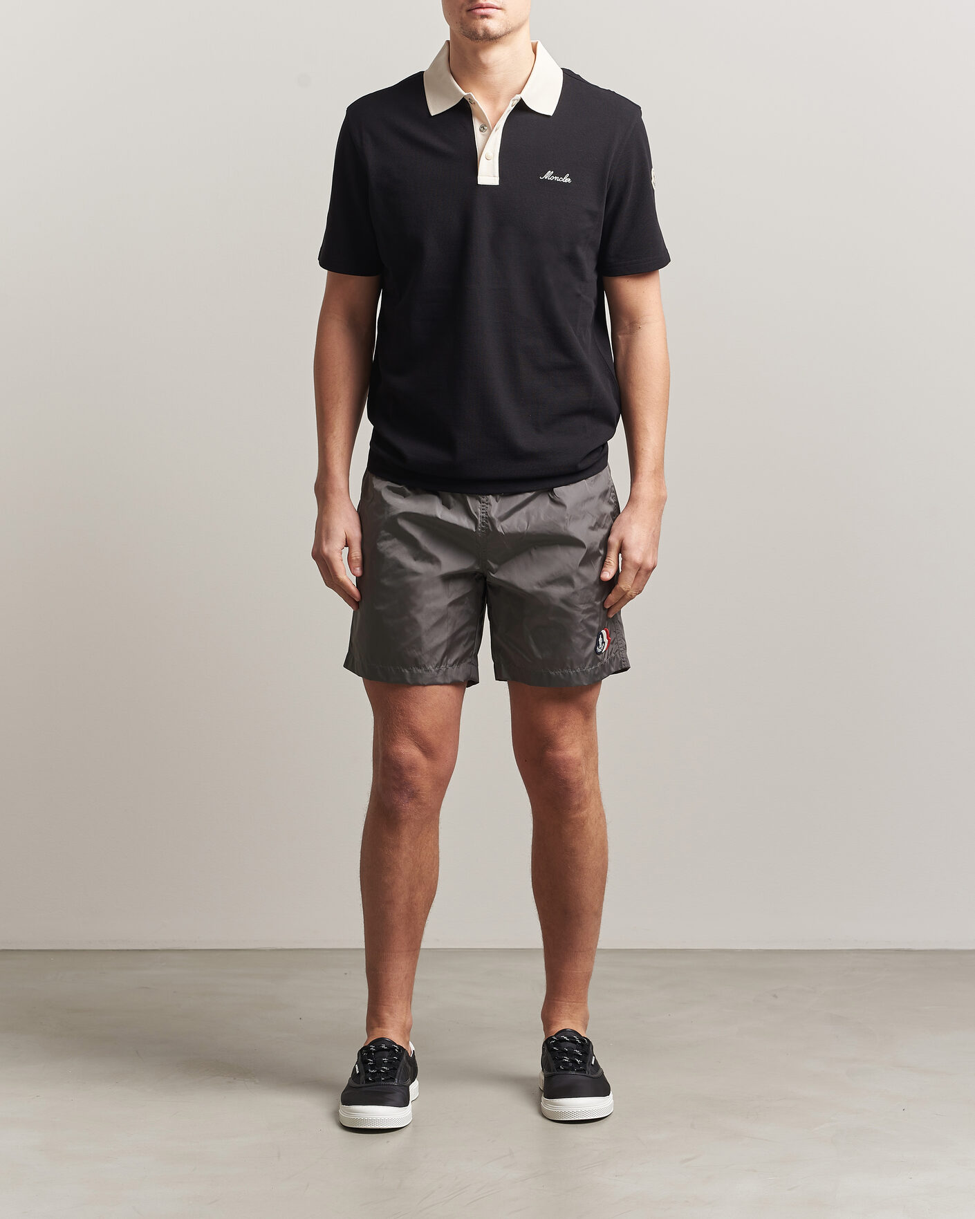 Hombres | Bañadores | Moncler | Tricolore Logo Swim Shorts Grey