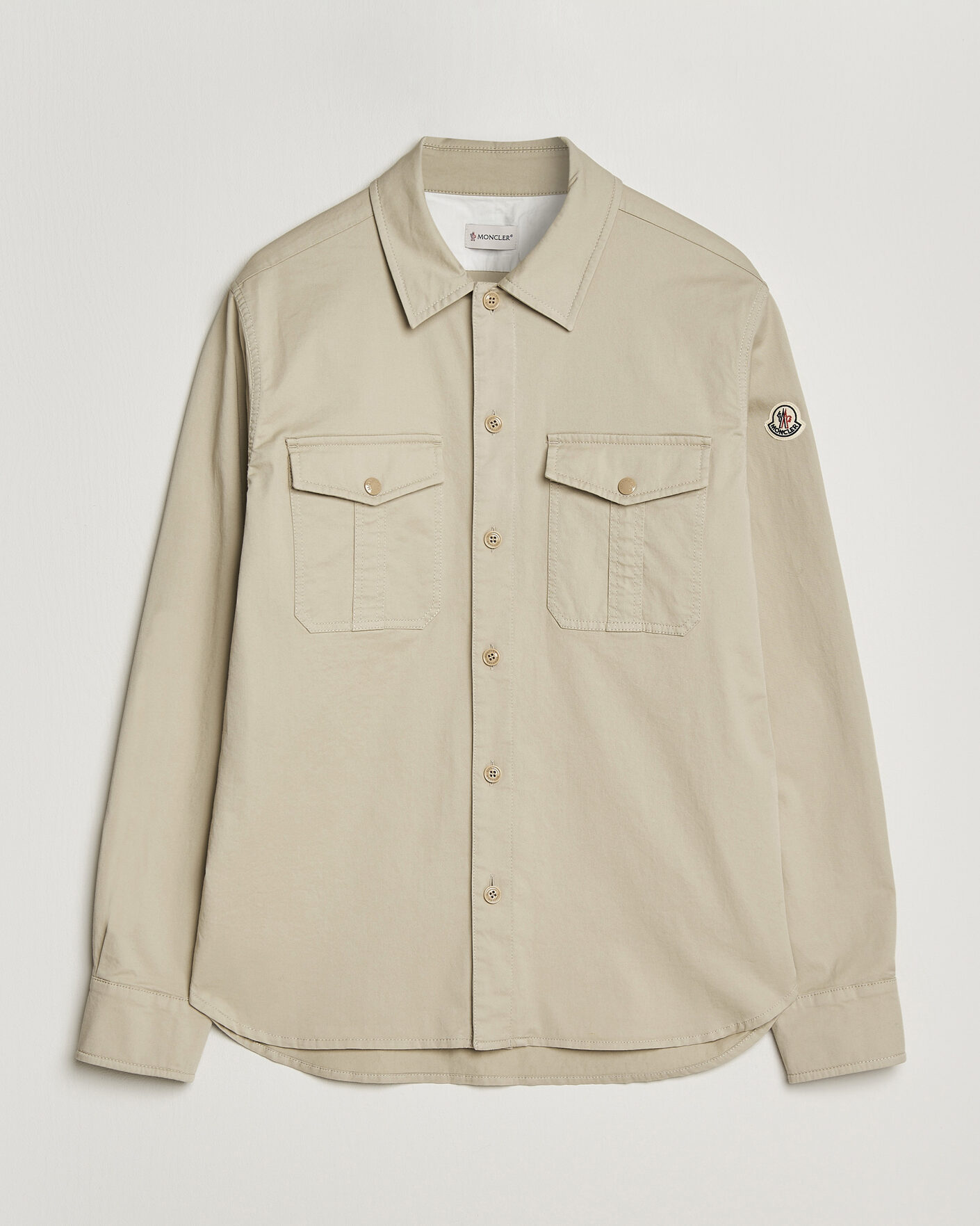 Hombres | Camisas | Moncler | Double Pocket Overshirt Beige