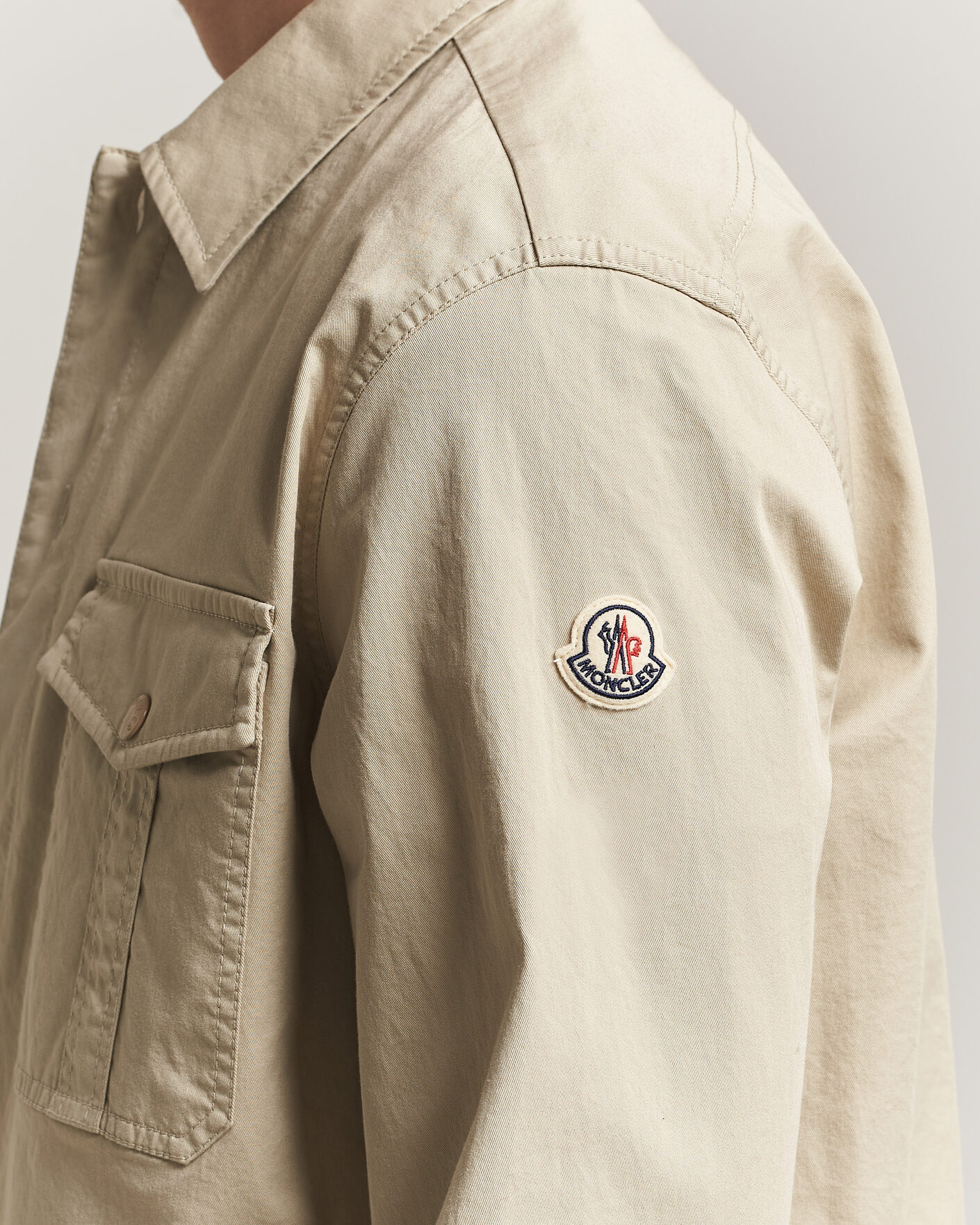 Hombres | Camisas | Moncler | Double Pocket Overshirt Beige