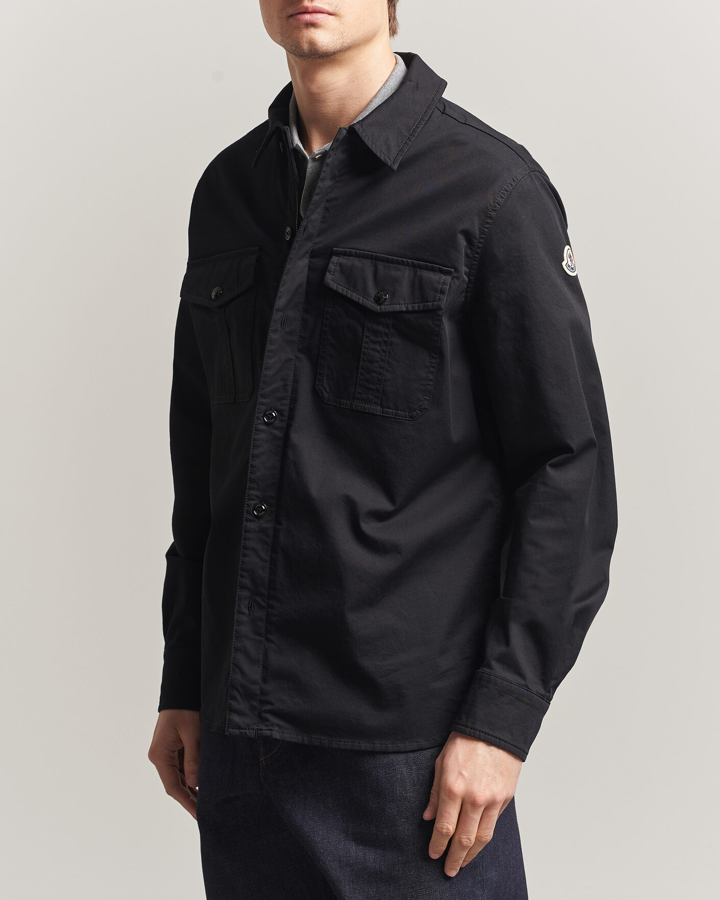 Hombres | Camisas | Moncler | Double Pocket Overshirt Black