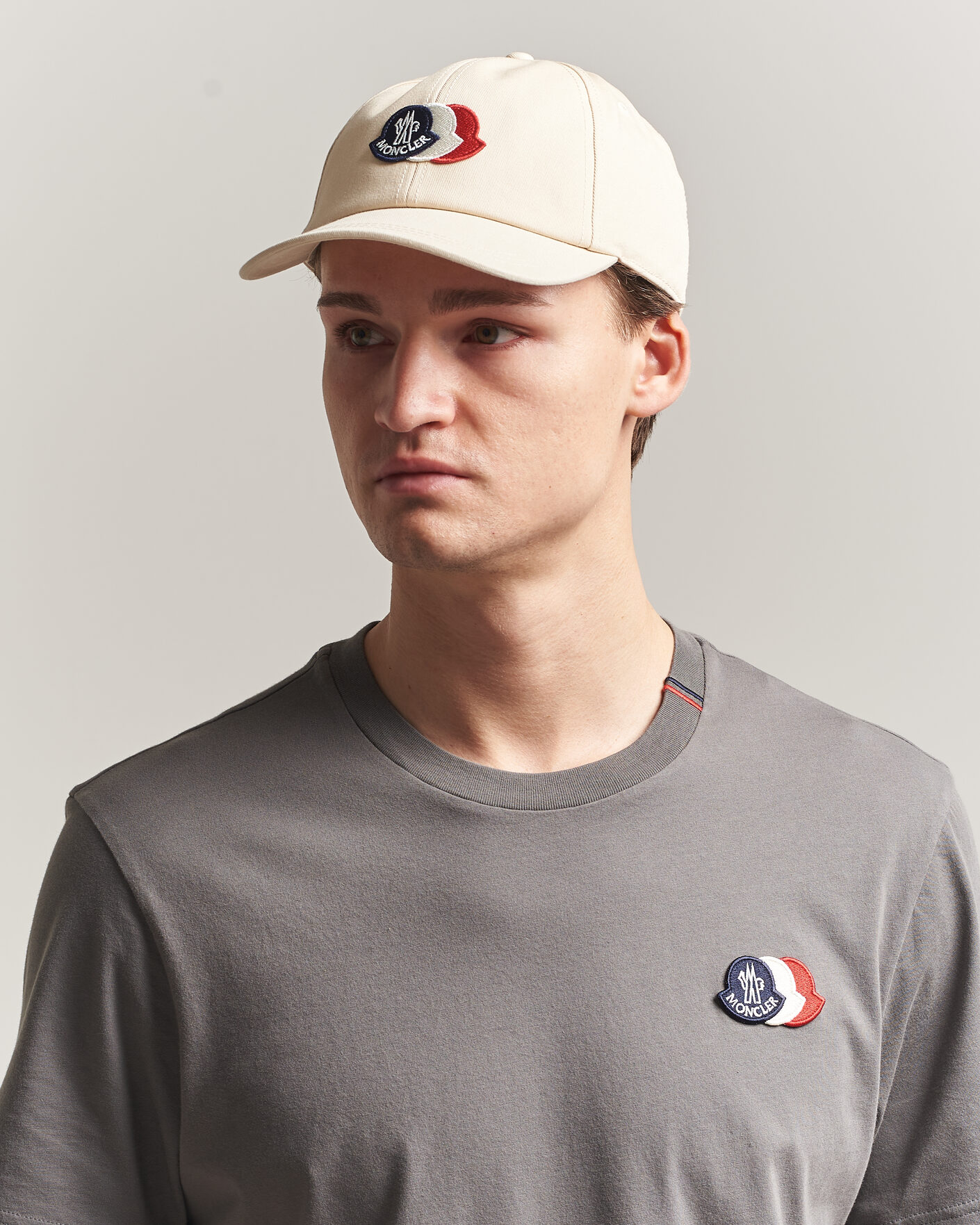 Hombres | Sombreros y gorras | Moncler | Tricolore Logo Cap Light Beige