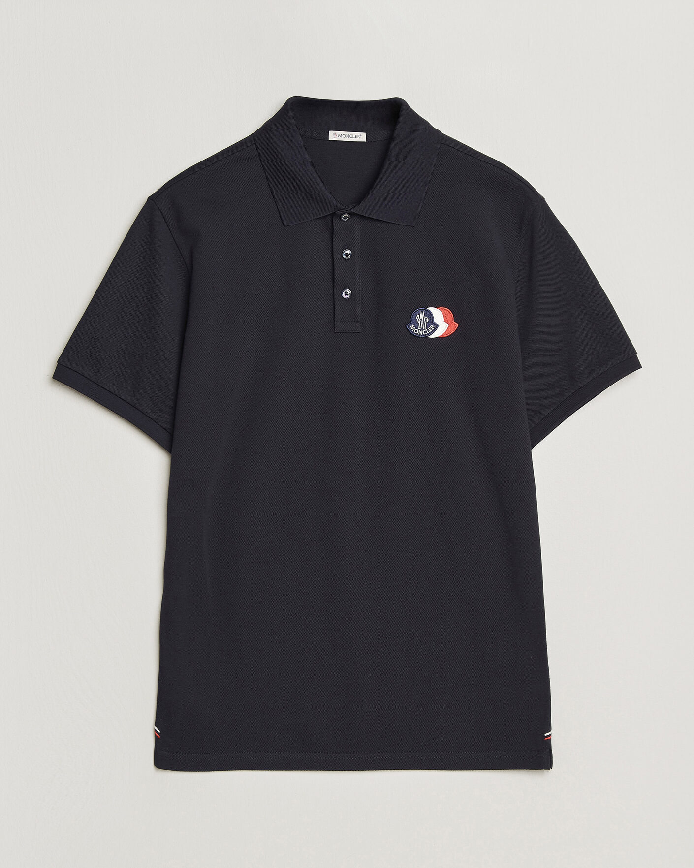 Hombres | Polos | Moncler | Tricolore Logo Polo Navy