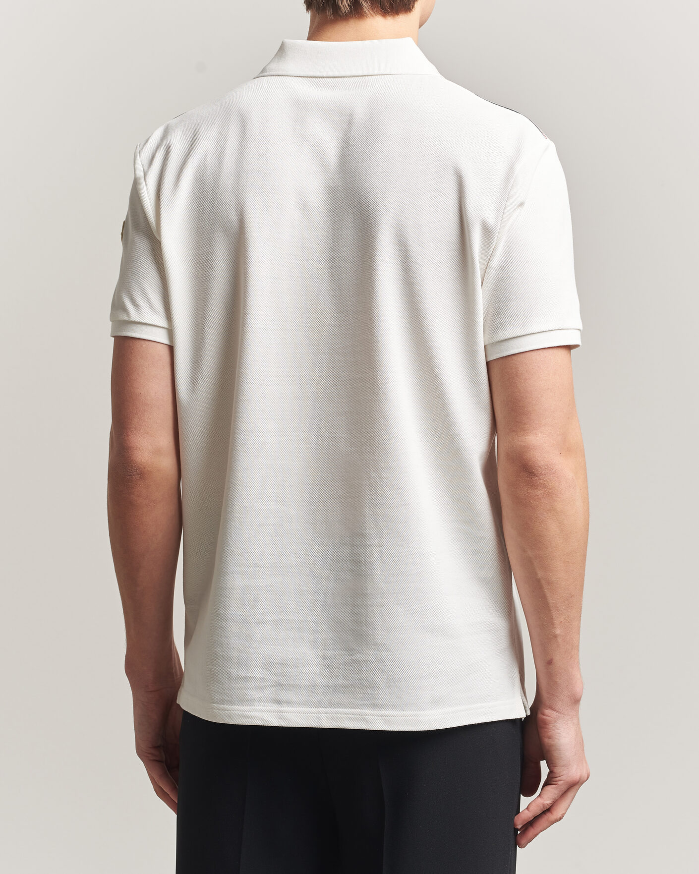Hombres | Polos | Moncler | Tricolore Shoulder Polo White