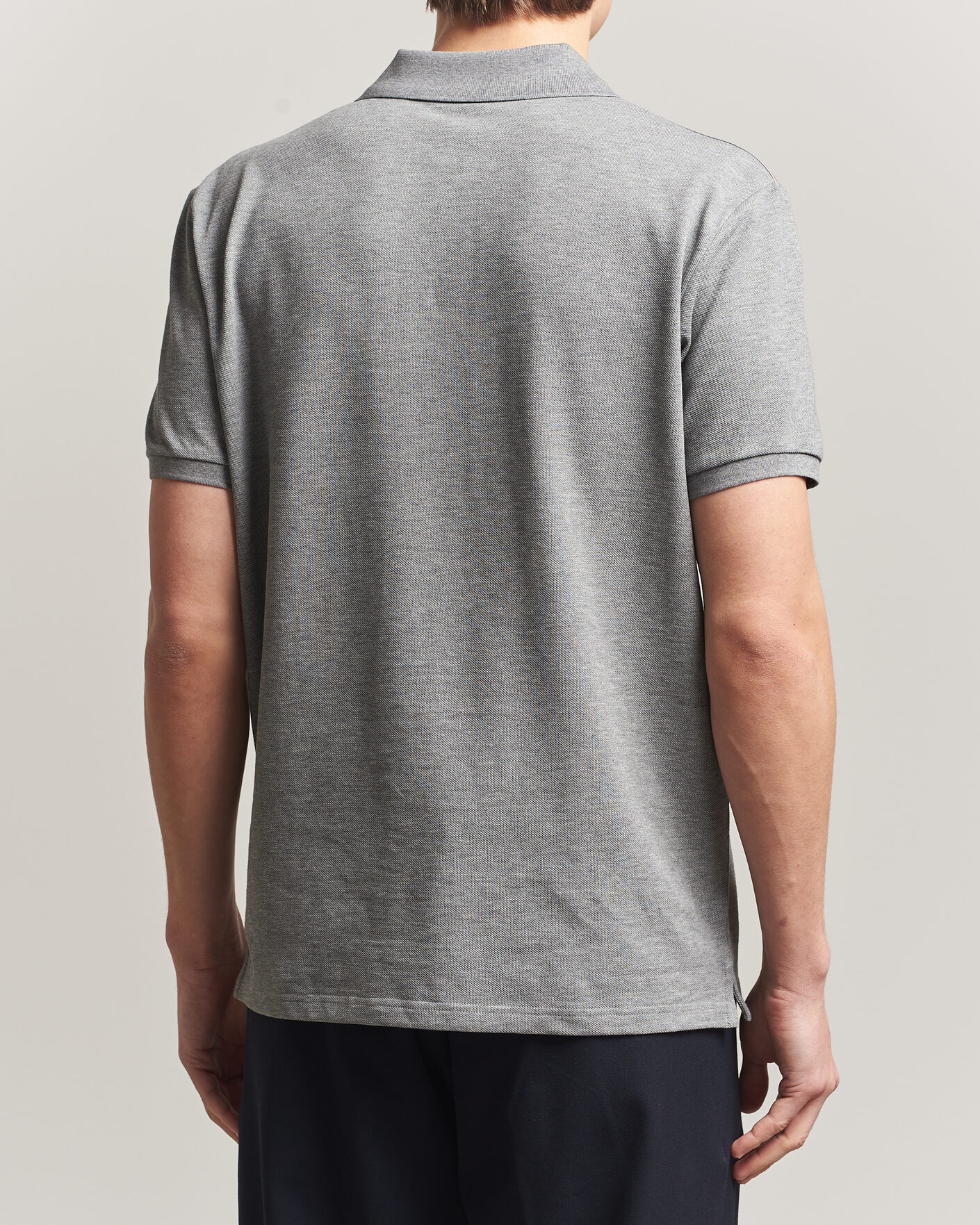 Hombres | Polos | Moncler | Tricolore Shoulder Polo Light Grey