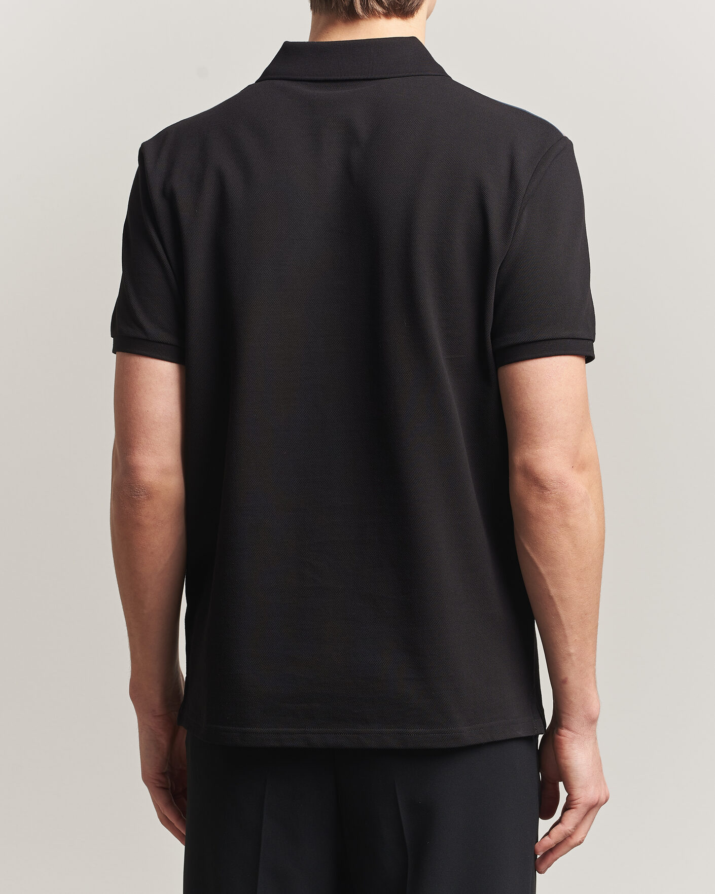 Hombres | Polos | Moncler | Tricolore Shoulder Polo Black