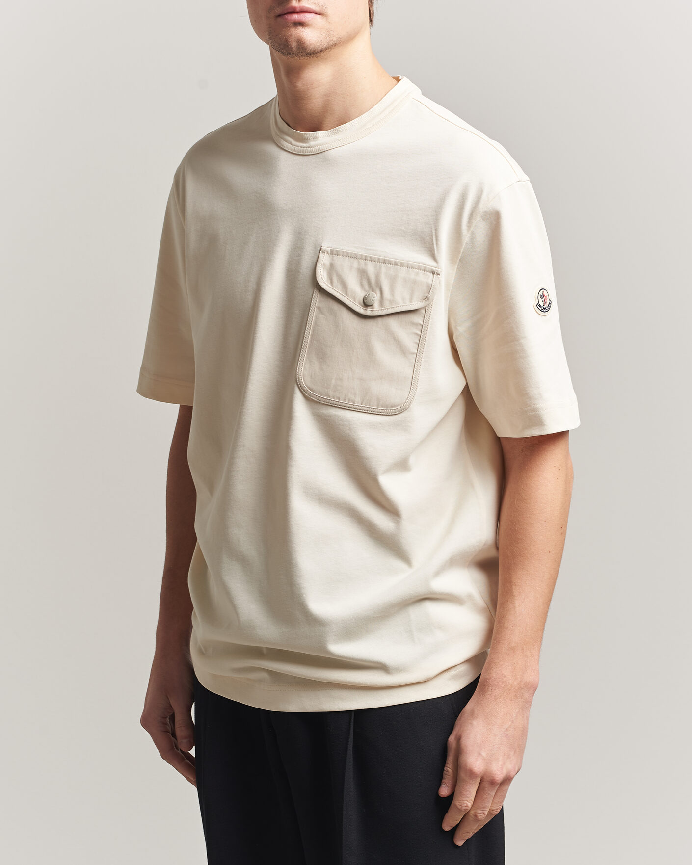 Hombres | Camisetas | Moncler | Oversize Pocket T-Shirt Off White