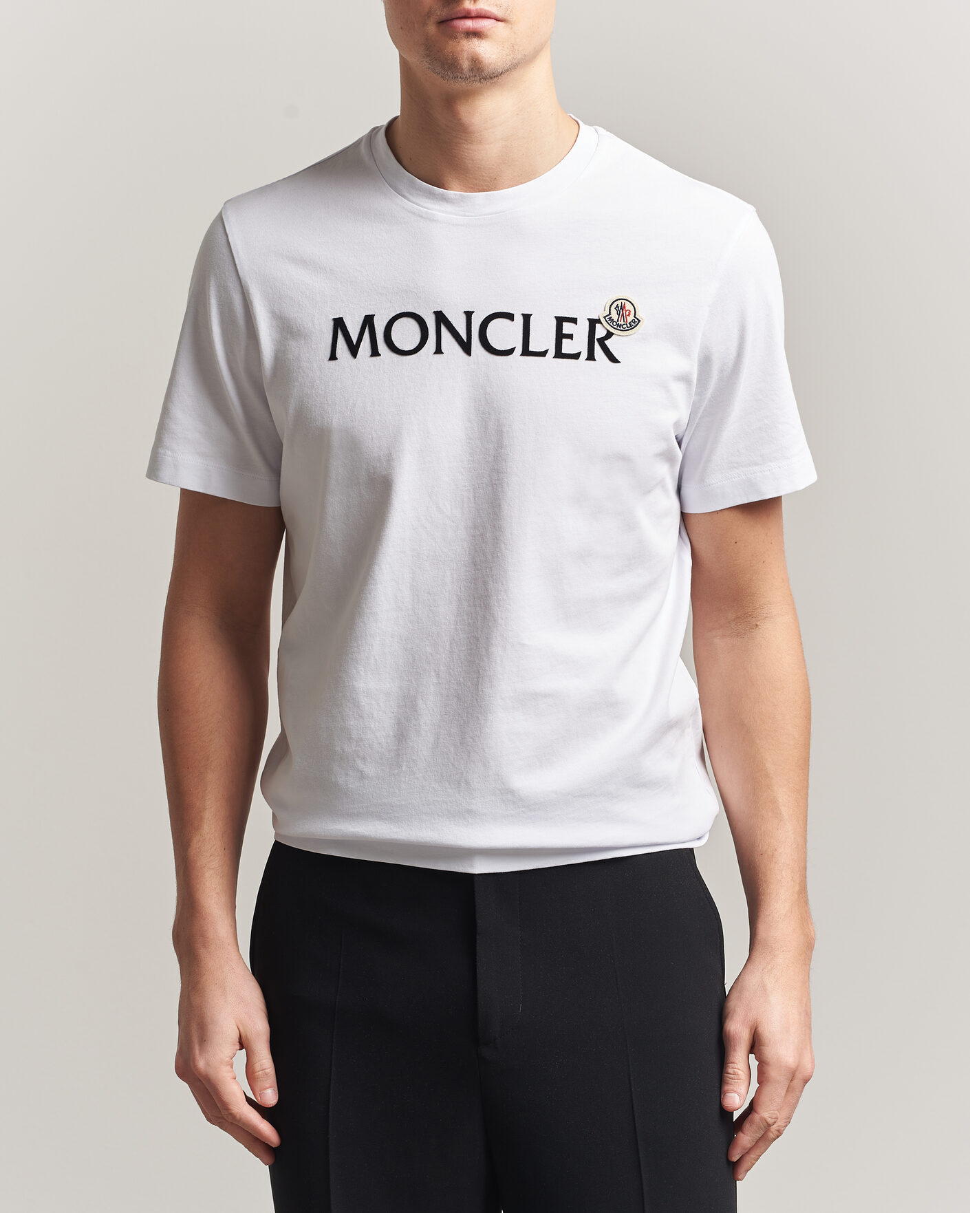 Hombres | Camisetas | Moncler | Lettering Logo T-Shirt White