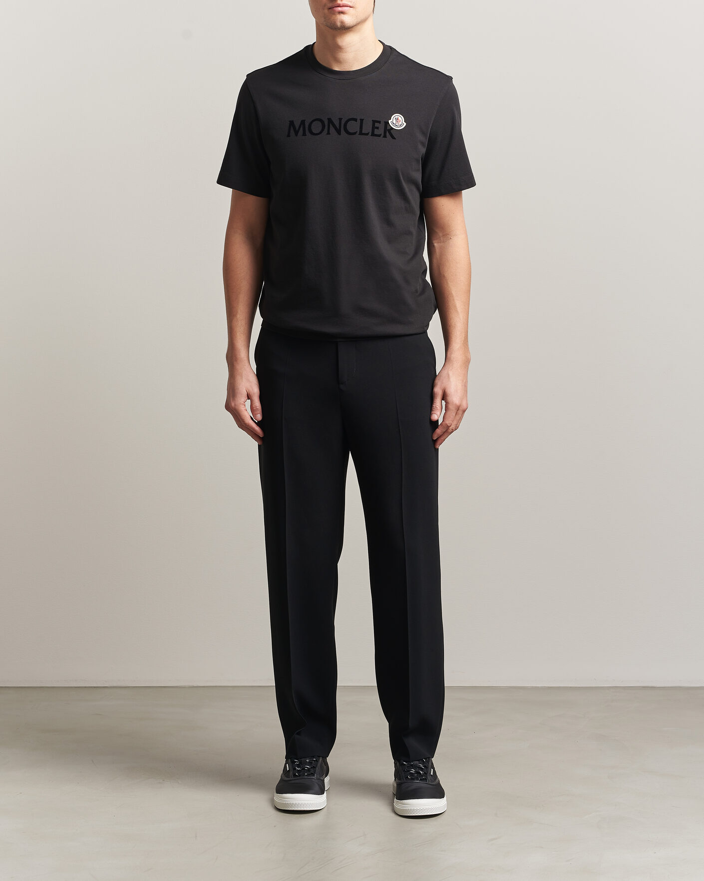 Hombres | Camisetas | Moncler | Lettering Logo T-Shirt Black