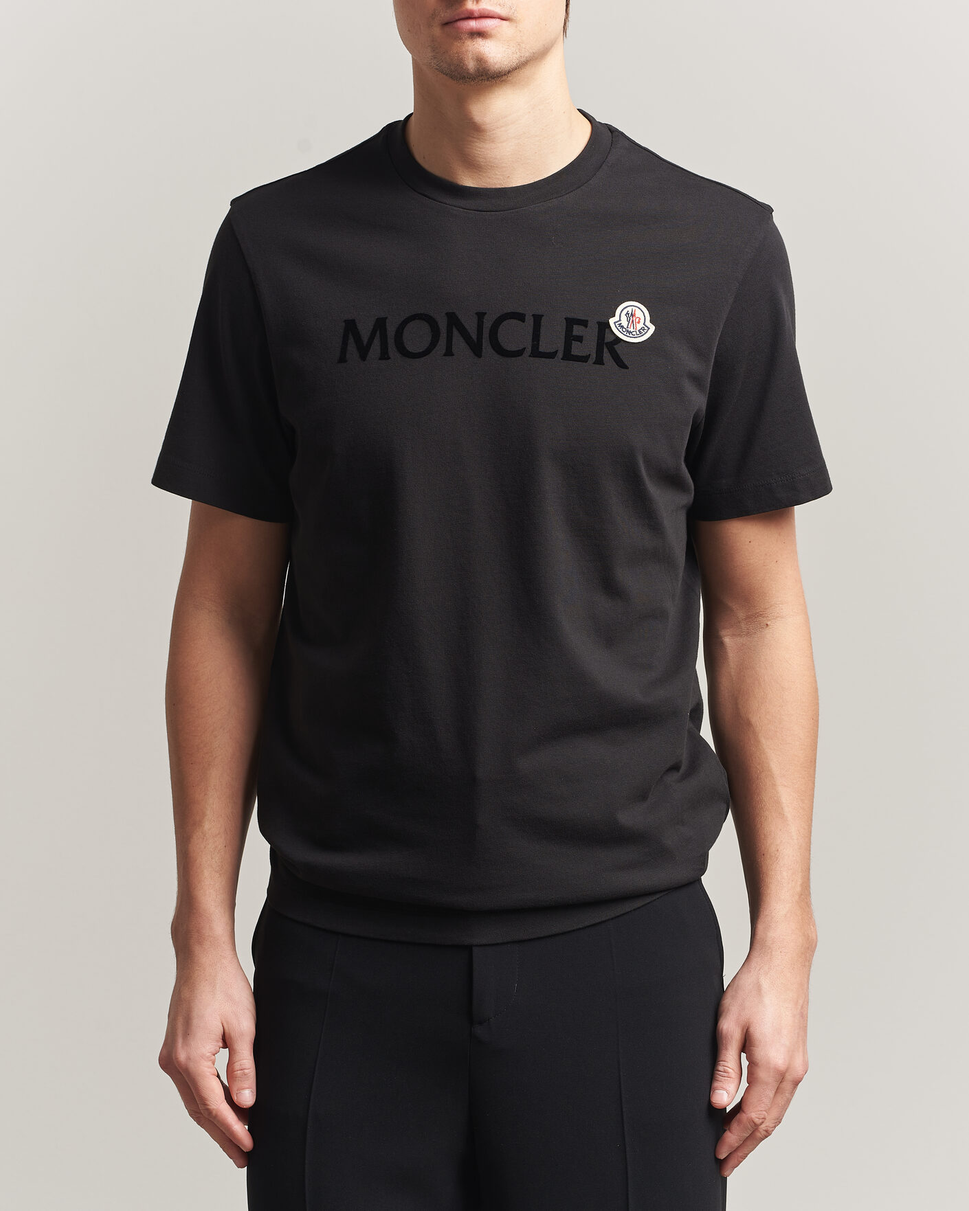 Hombres | Camisetas | Moncler | Lettering Logo T-Shirt Black