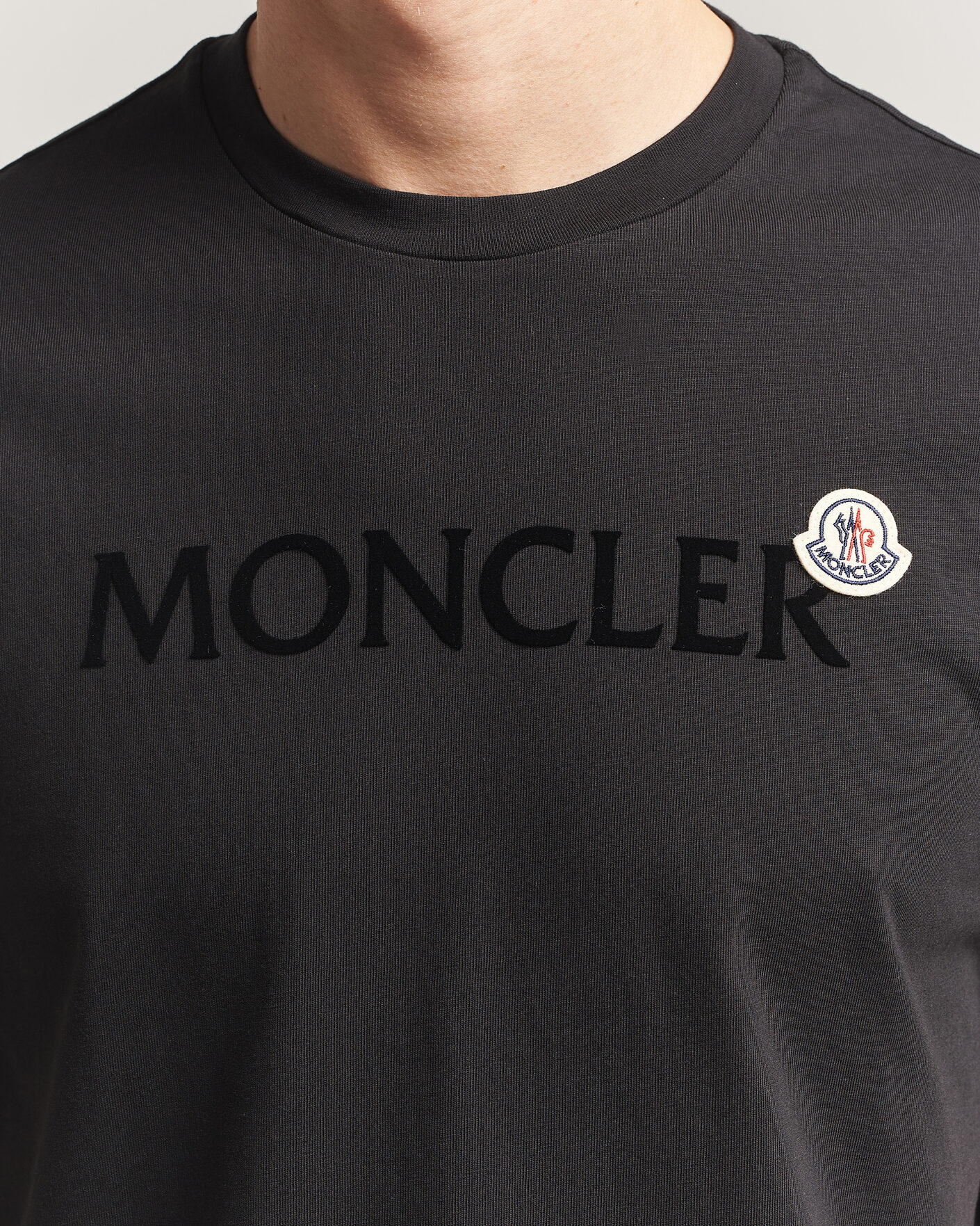 Hombres | Camisetas | Moncler | Lettering Logo T-Shirt Black