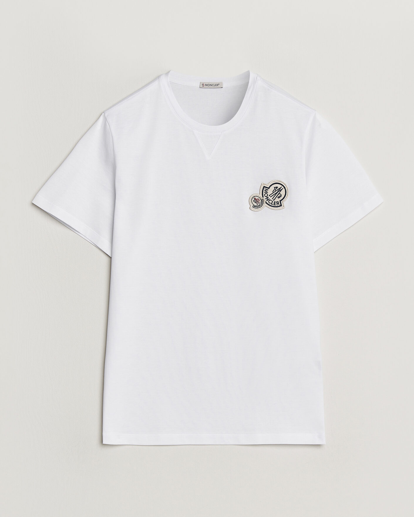 Hombres | Camisetas | Moncler | Double Logo T-Shirt White