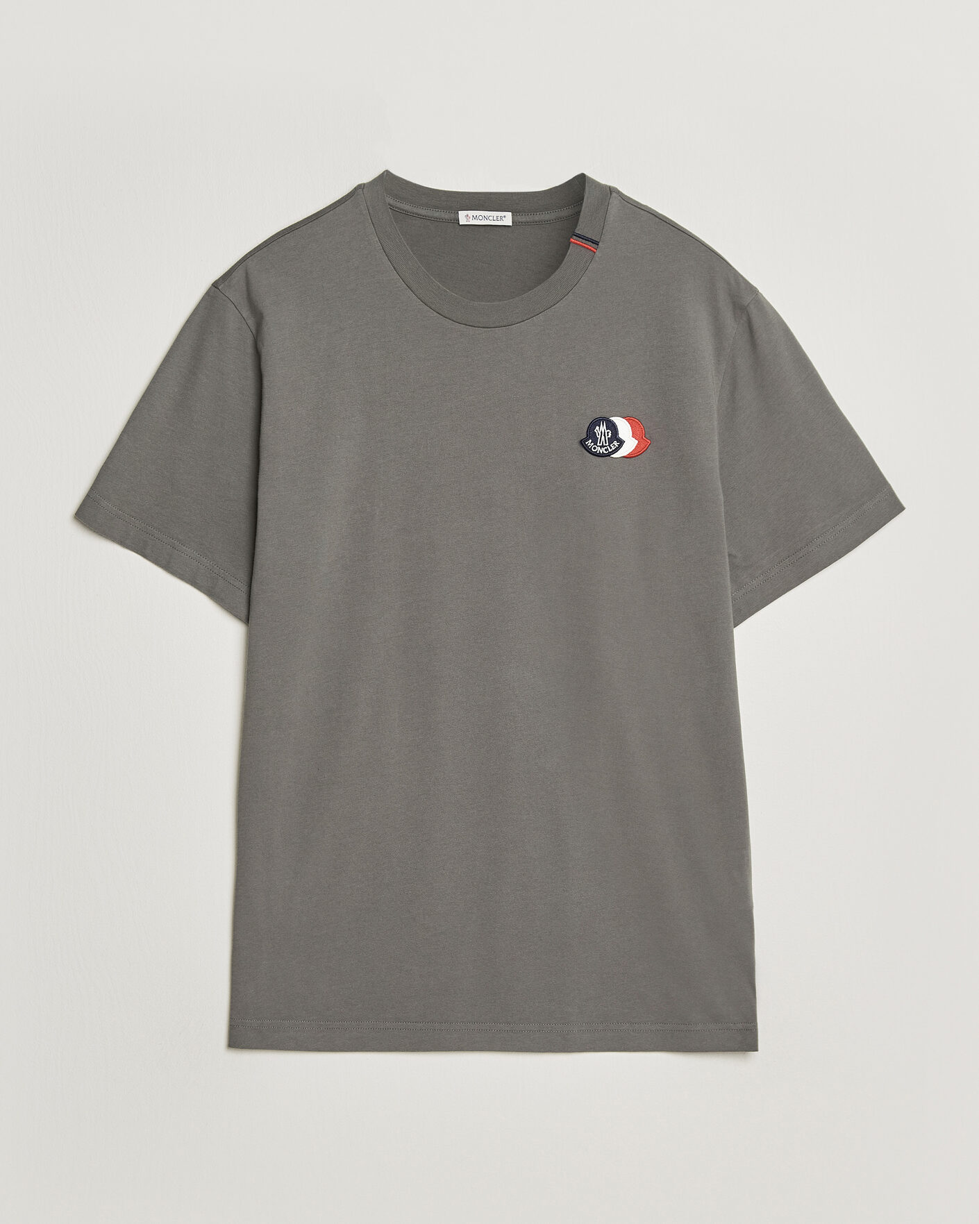 Hombres | Camisetas | Moncler | Tricolore Logo T-Shirt Grey