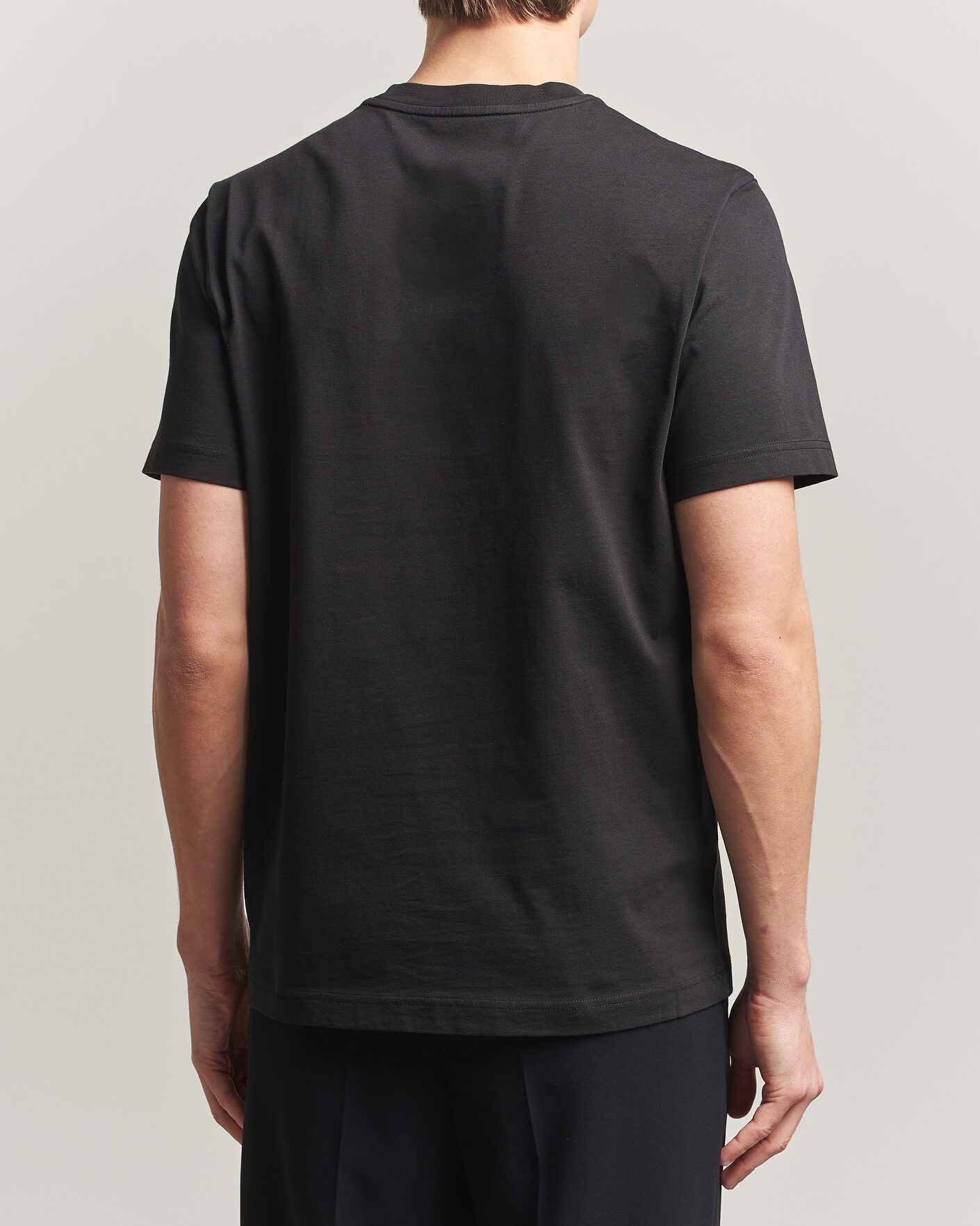 Hombres | Camisetas | Moncler | Flock Print Logo T-Shirt Black