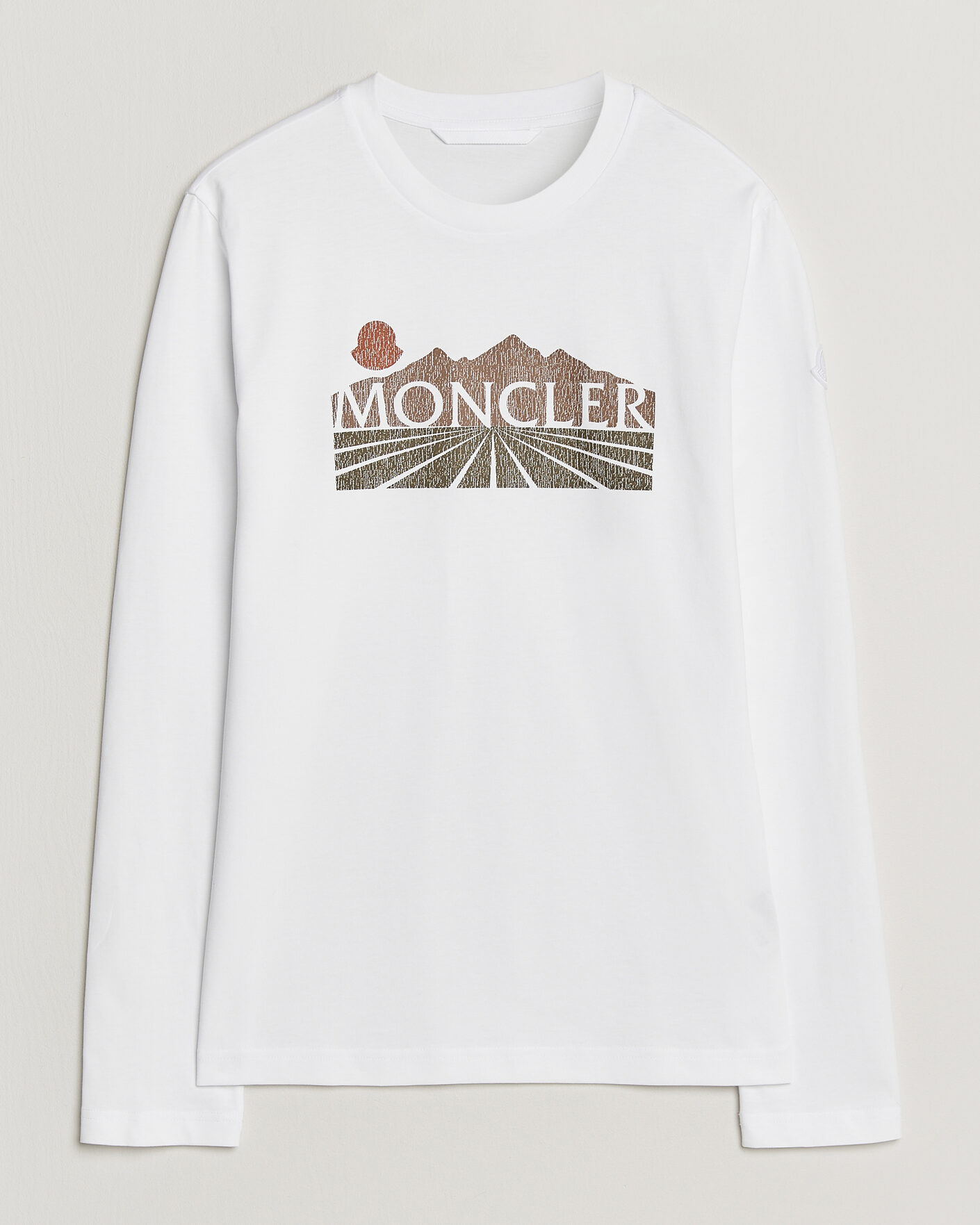 Hombres | Camisetas | Moncler | Graphic Long Sleeve T-Shirt White