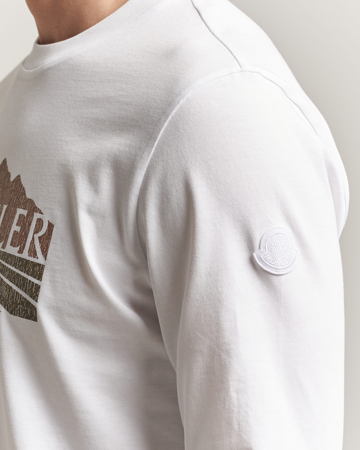 Hombres | Camisetas | Moncler | Graphic Long Sleeve T-Shirt White