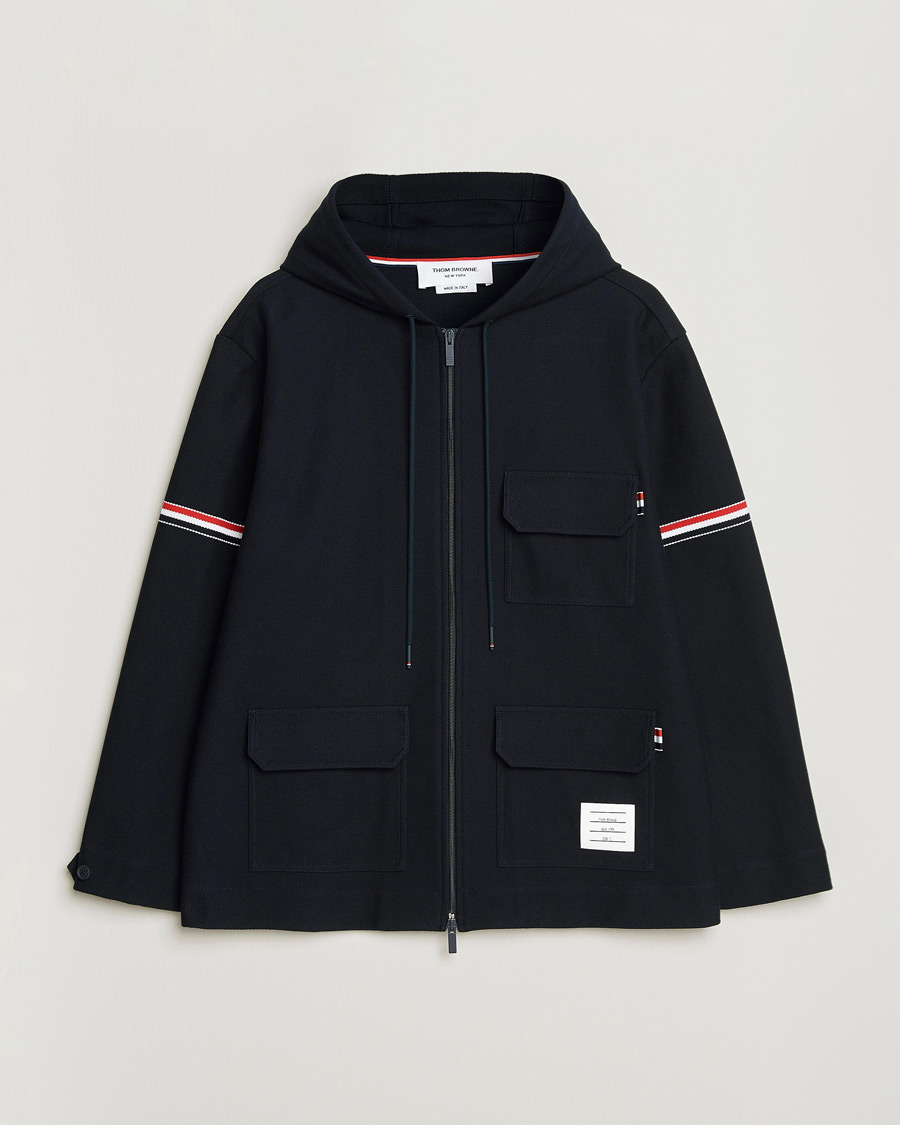 Hombres | Abrigos y chaquetas | Thom Browne | Tech Twill Field Jacket Navy
