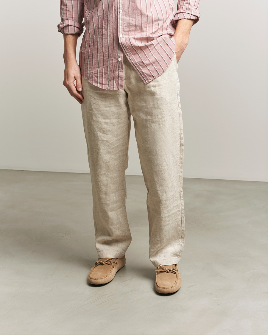 Hombres | Mocasines | Tod's | Lacetto Gommino Carshoe Beige Suede