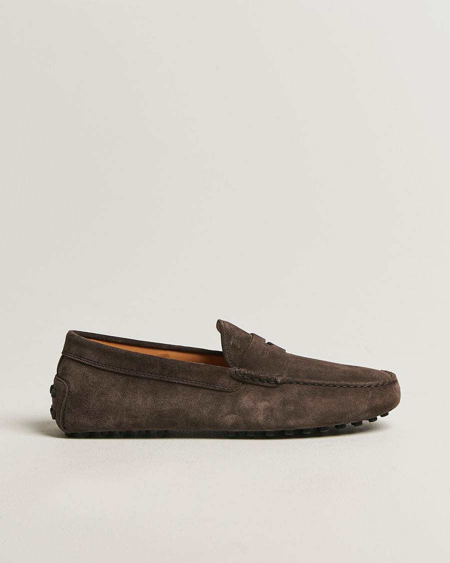 Hombres | Mocasines | Tod's | Gommino Carshoe Dark Brown Suede