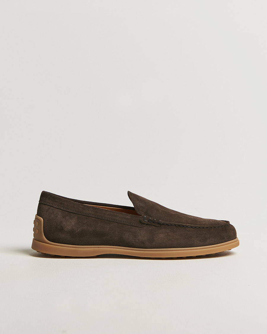 Hombres | Mocasines | Tod's | Gomma Leggera Loafers Dark Brown Suede