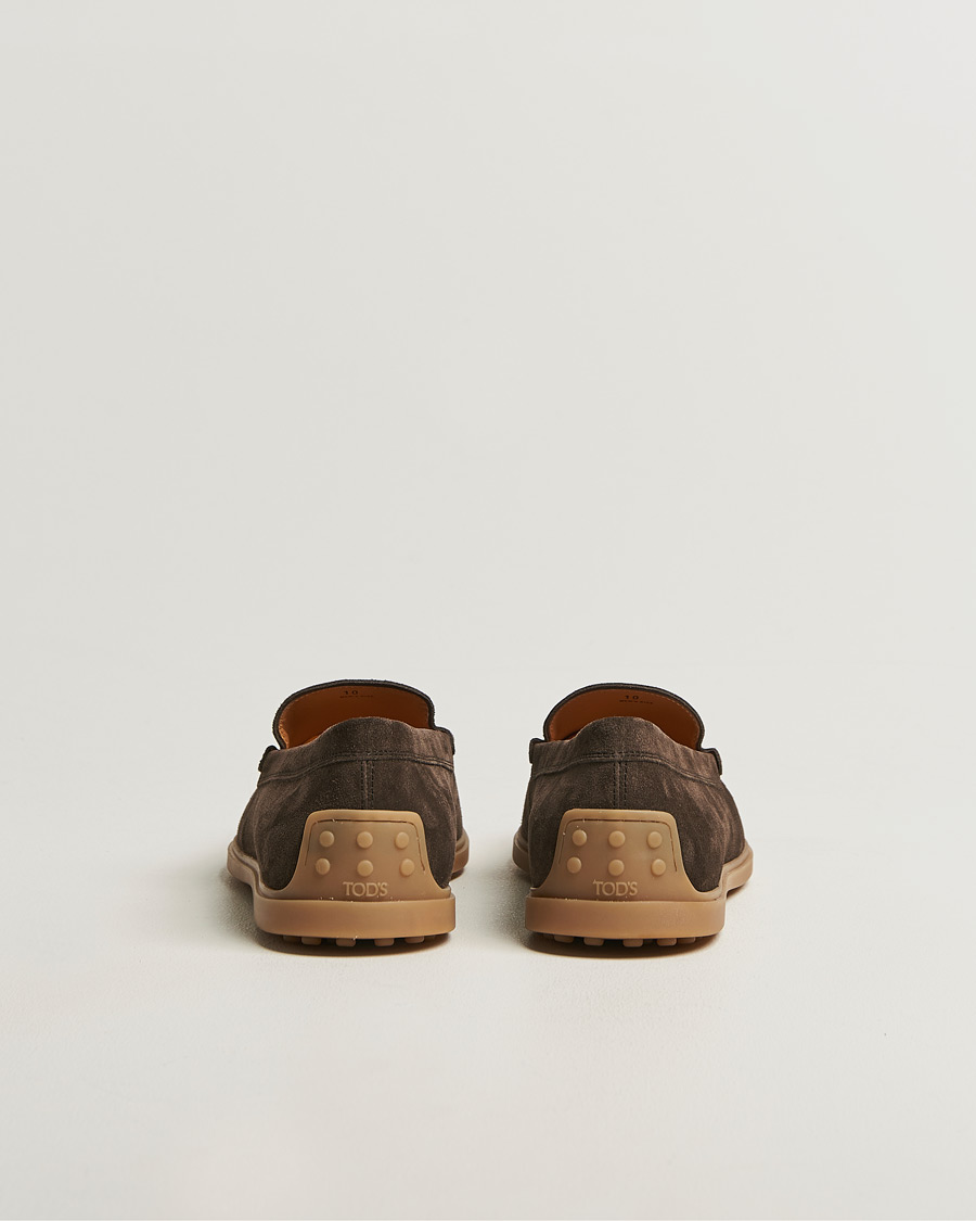 Hombres | Mocasines | Tod's | Gomma Leggera Loafers Dark Brown Suede