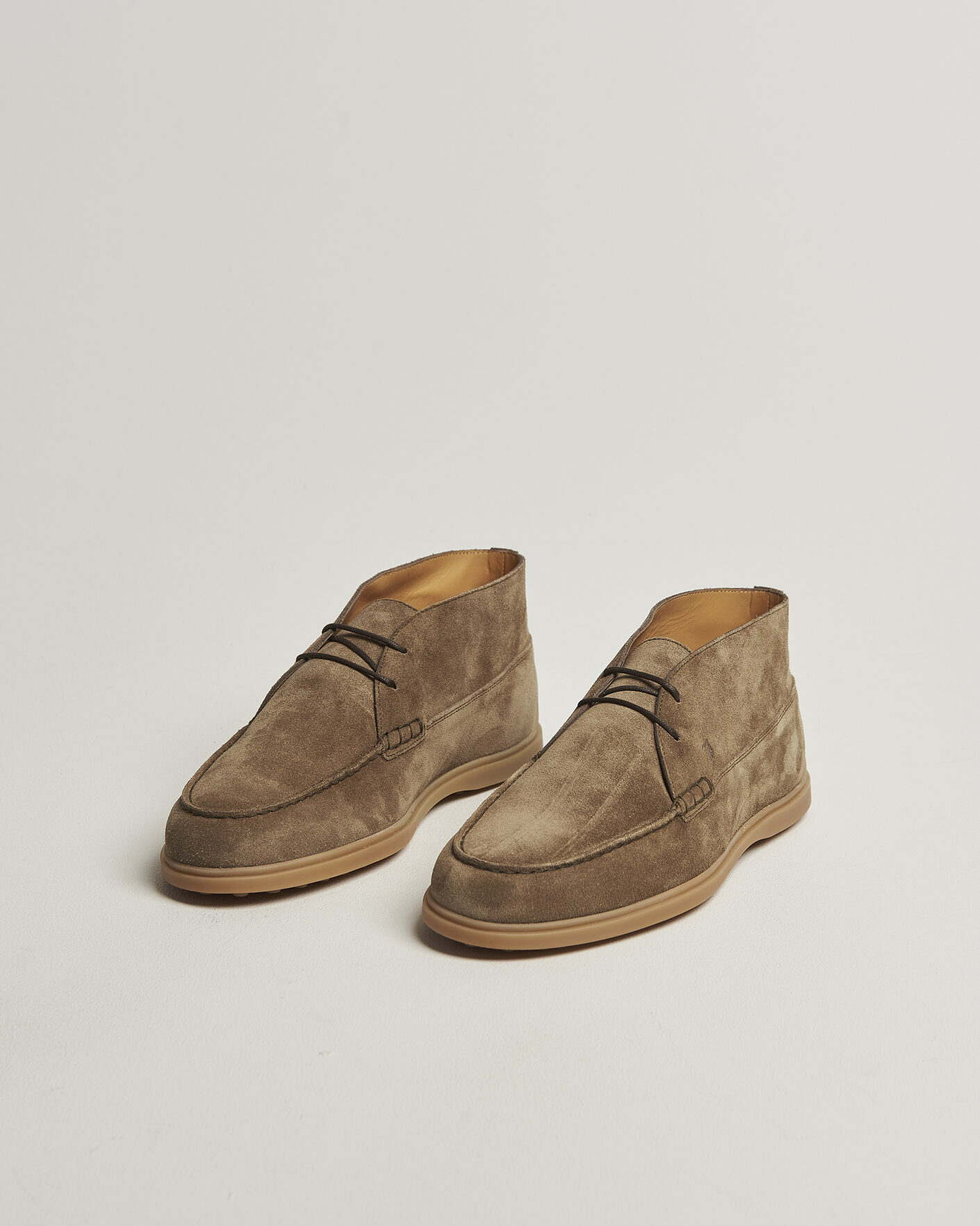 Hombres | Botas | Tod's | Gomma Leggera Chukka Boots Beige Suede