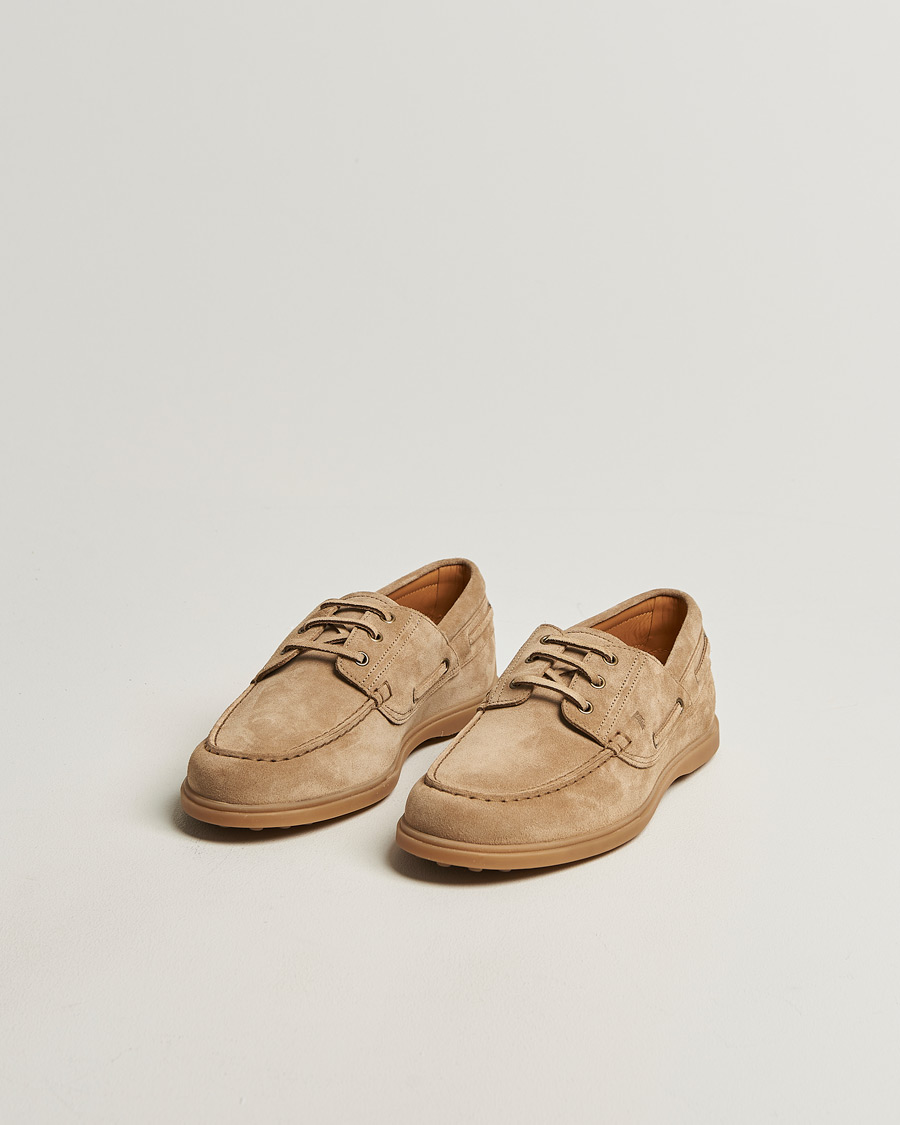 Hombres | Zapatos náuticos | Tod's | Gomma Leggera Boat Shoe Chestnut Suede