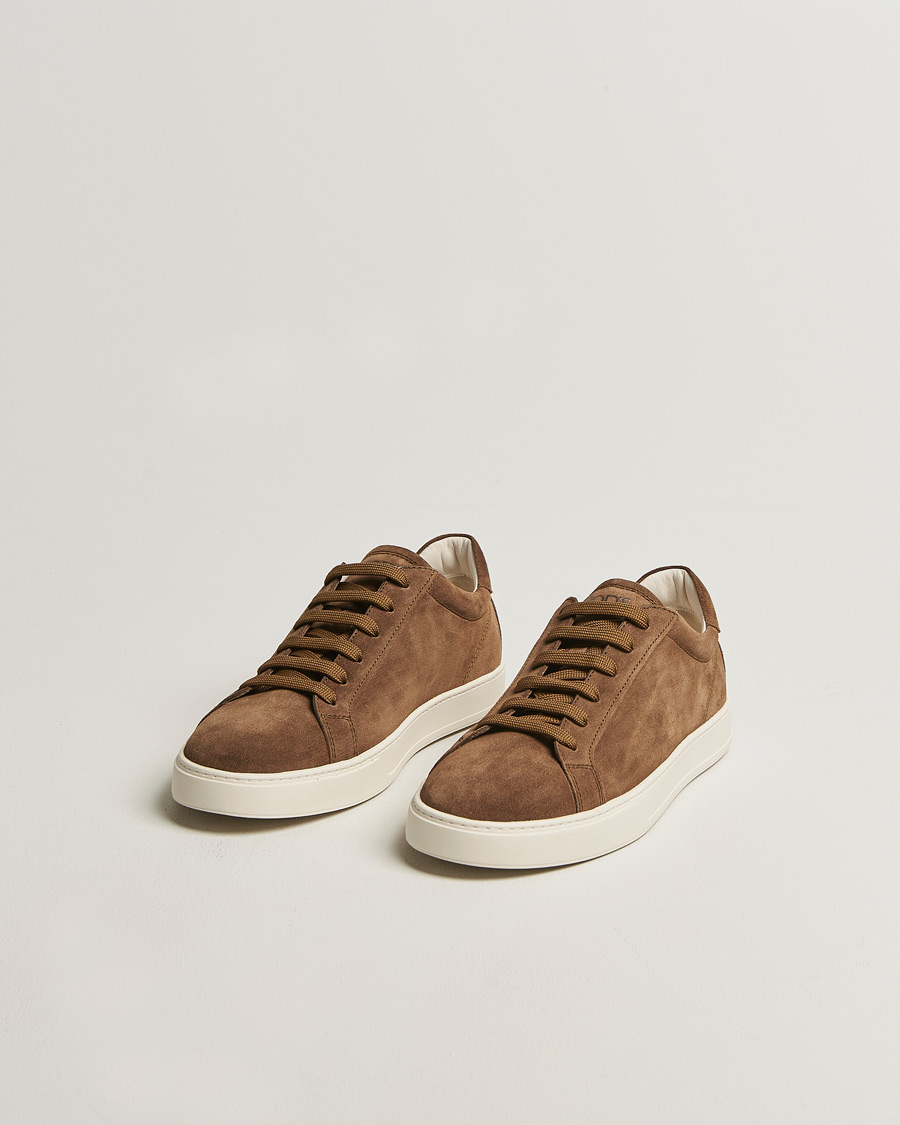 Hombres | Zapatillas | Tod's | Cassetta Lacciata Sneaker Chestnut Suede