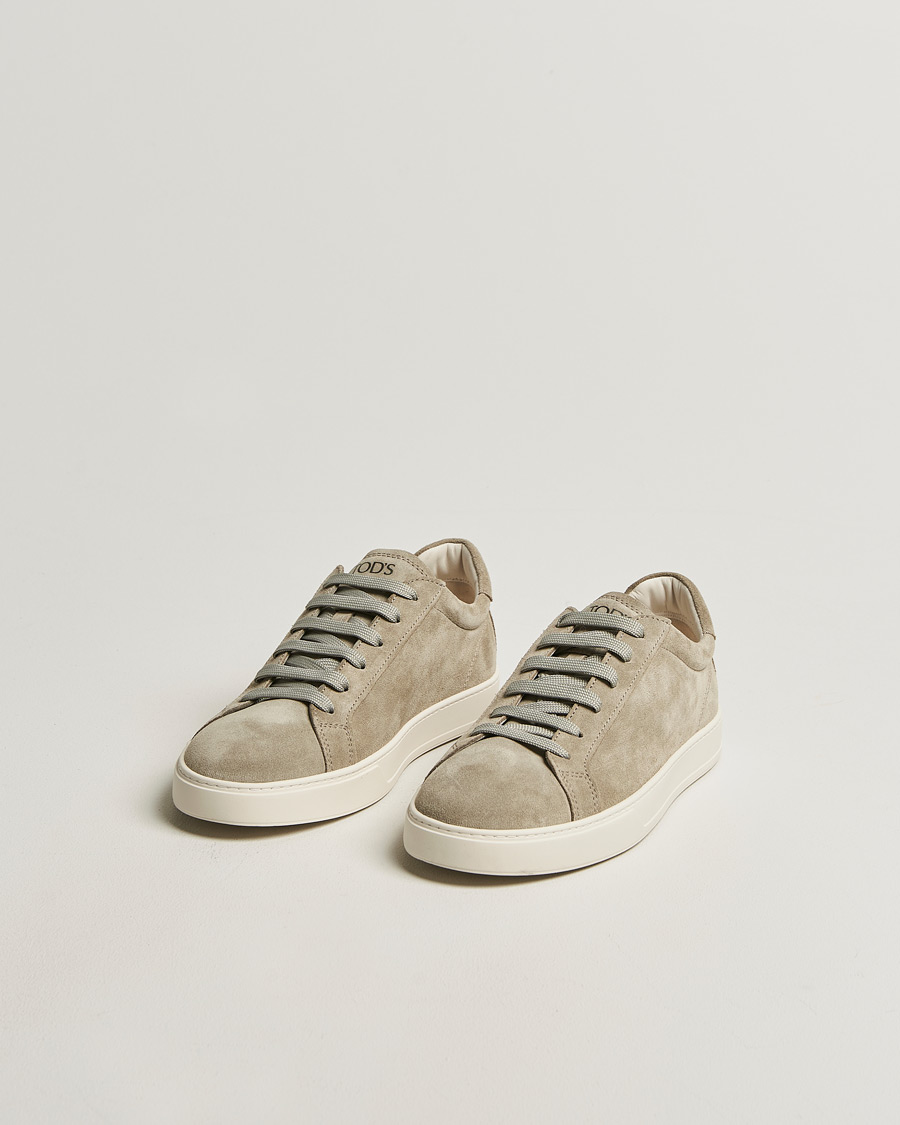 Hombres | Zapatillas | Tod's | Cassetta Lacciata Sneaker Sage Suede