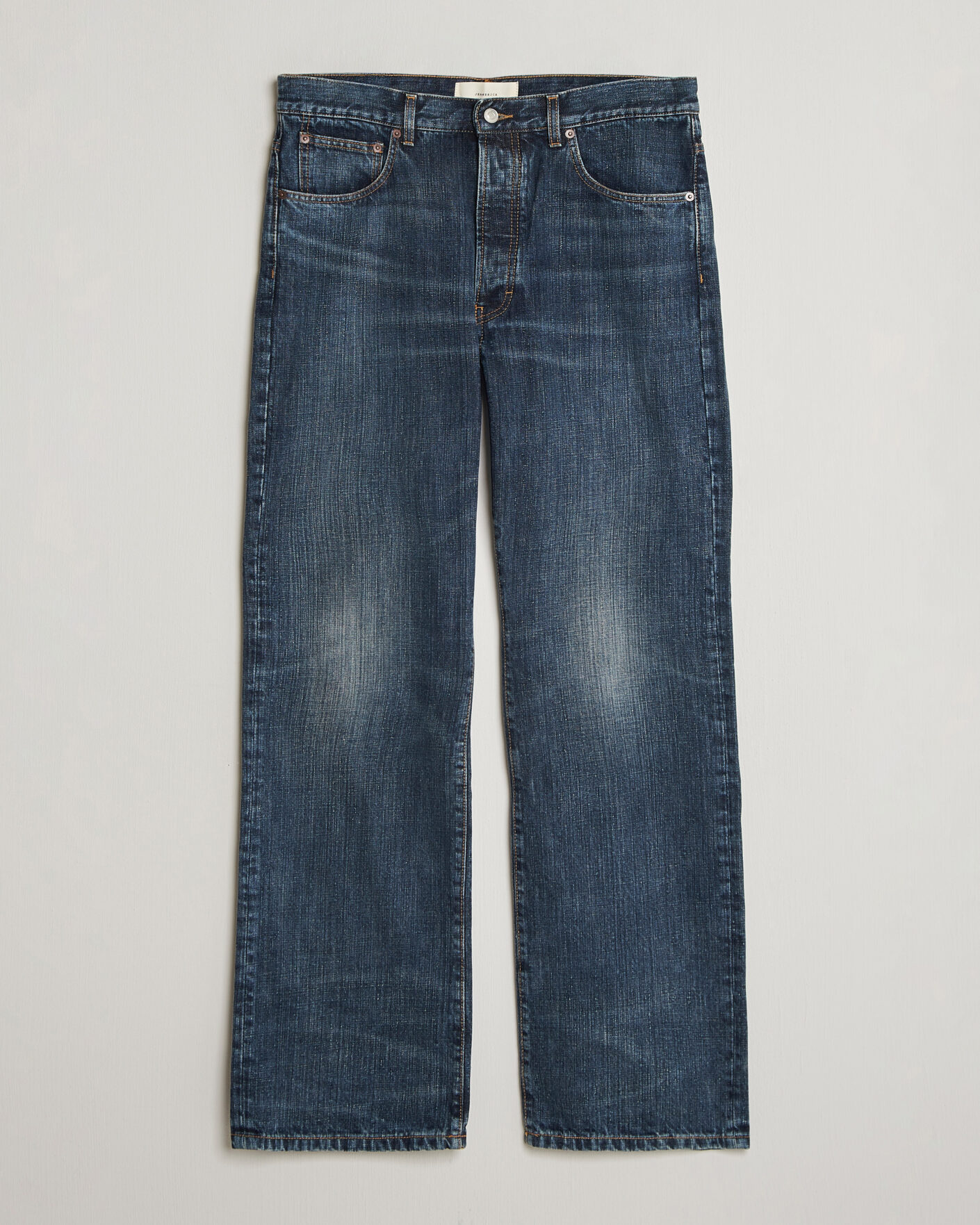Hombres | Vaqueros | Jeanerica | VM009 Vega Jeans Dark Blue Righe