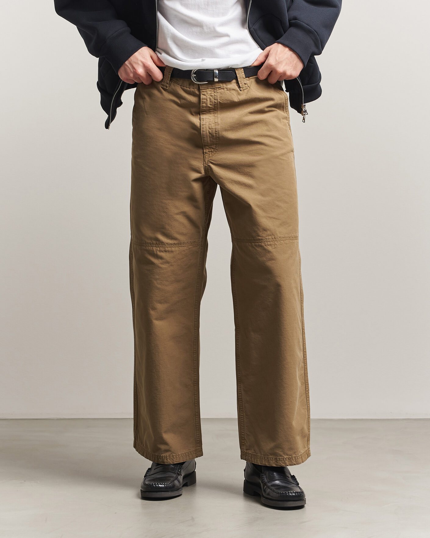 Hombres | Pantalones | Jeanerica | Genua Pilé Workwear Trousers Green