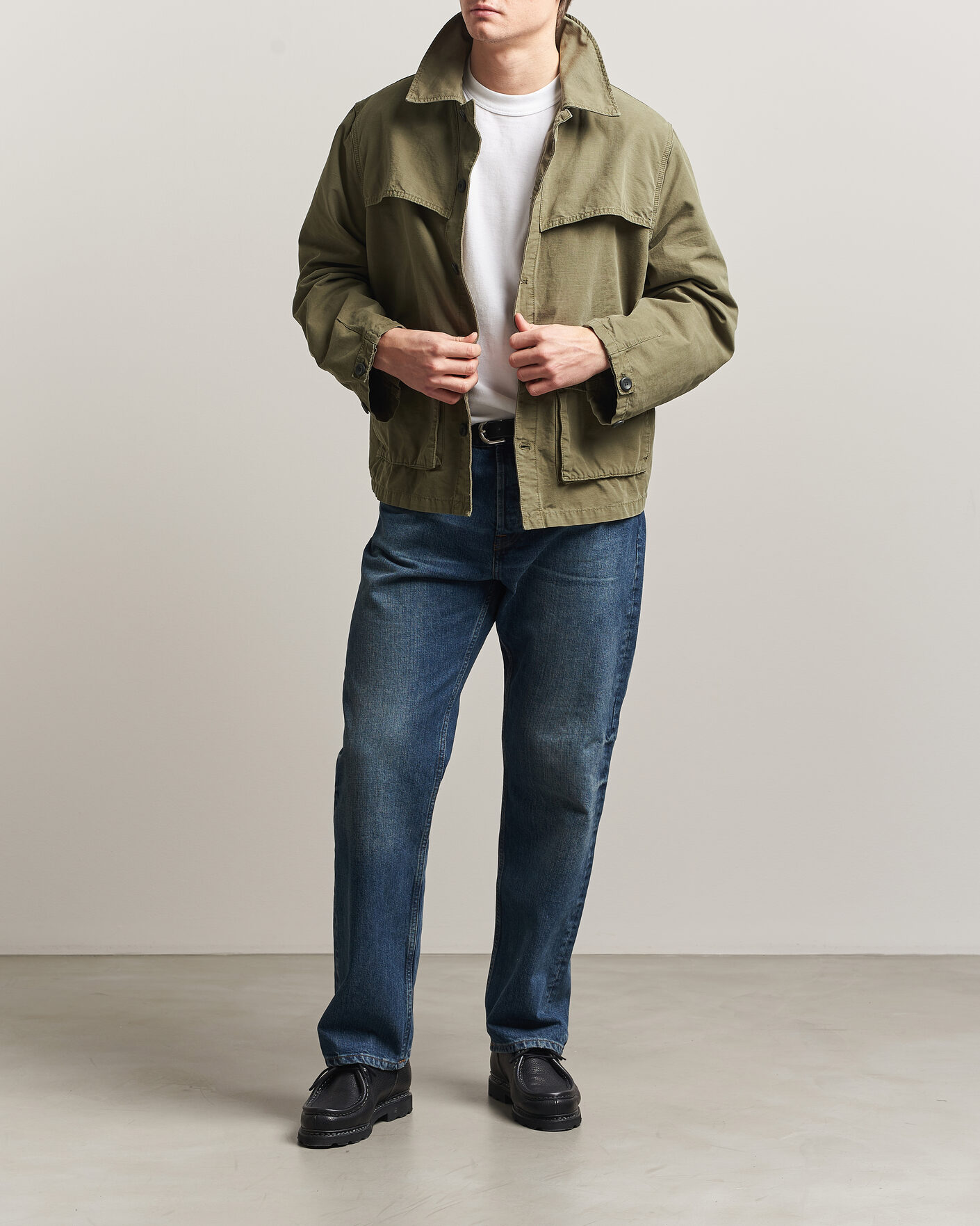Hombres | Abrigos y chaquetas | Jeanerica | Wilde Shirt Jacket Green