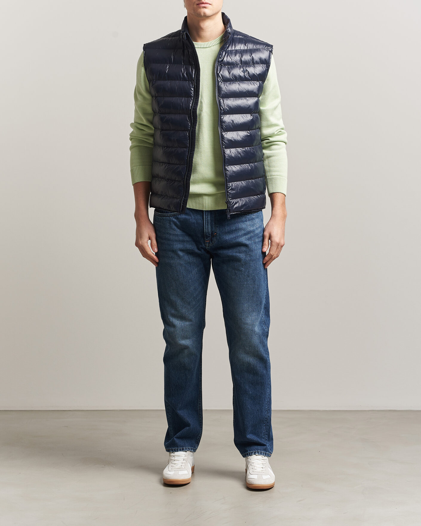 Hombres | Chalecos | Morris | Norfolk Liner Vest Glossy Navy