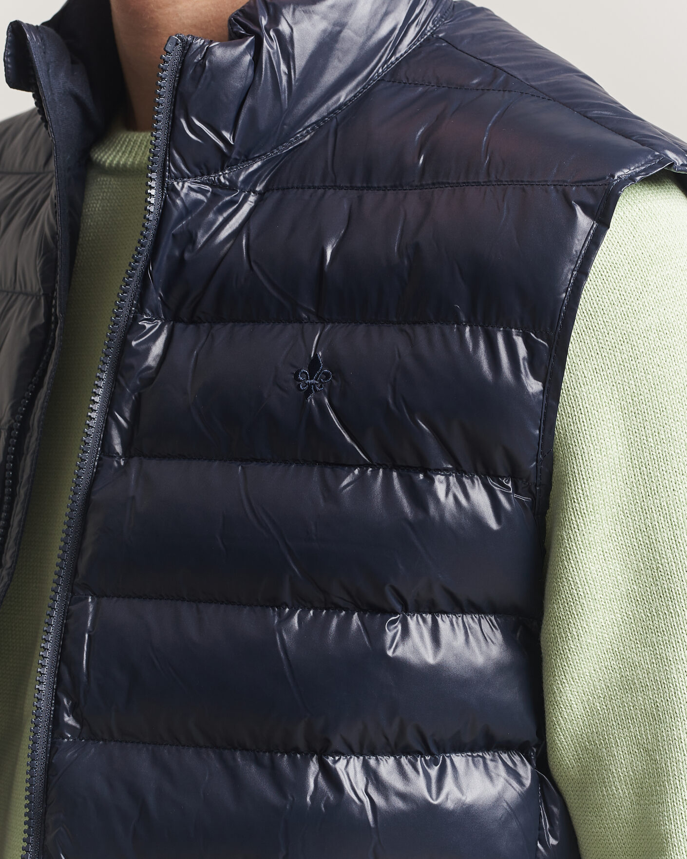 Hombres | Chalecos | Morris | Norfolk Liner Vest Glossy Navy