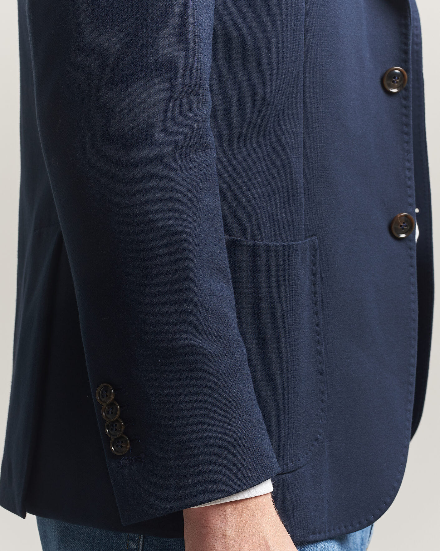 Hombres | Blazers | Morris | Cotton Jersey Blazer Navy