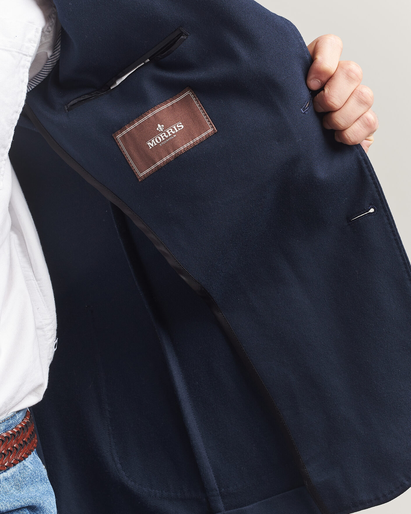 Hombres | Blazers | Morris | Cotton Jersey Blazer Navy