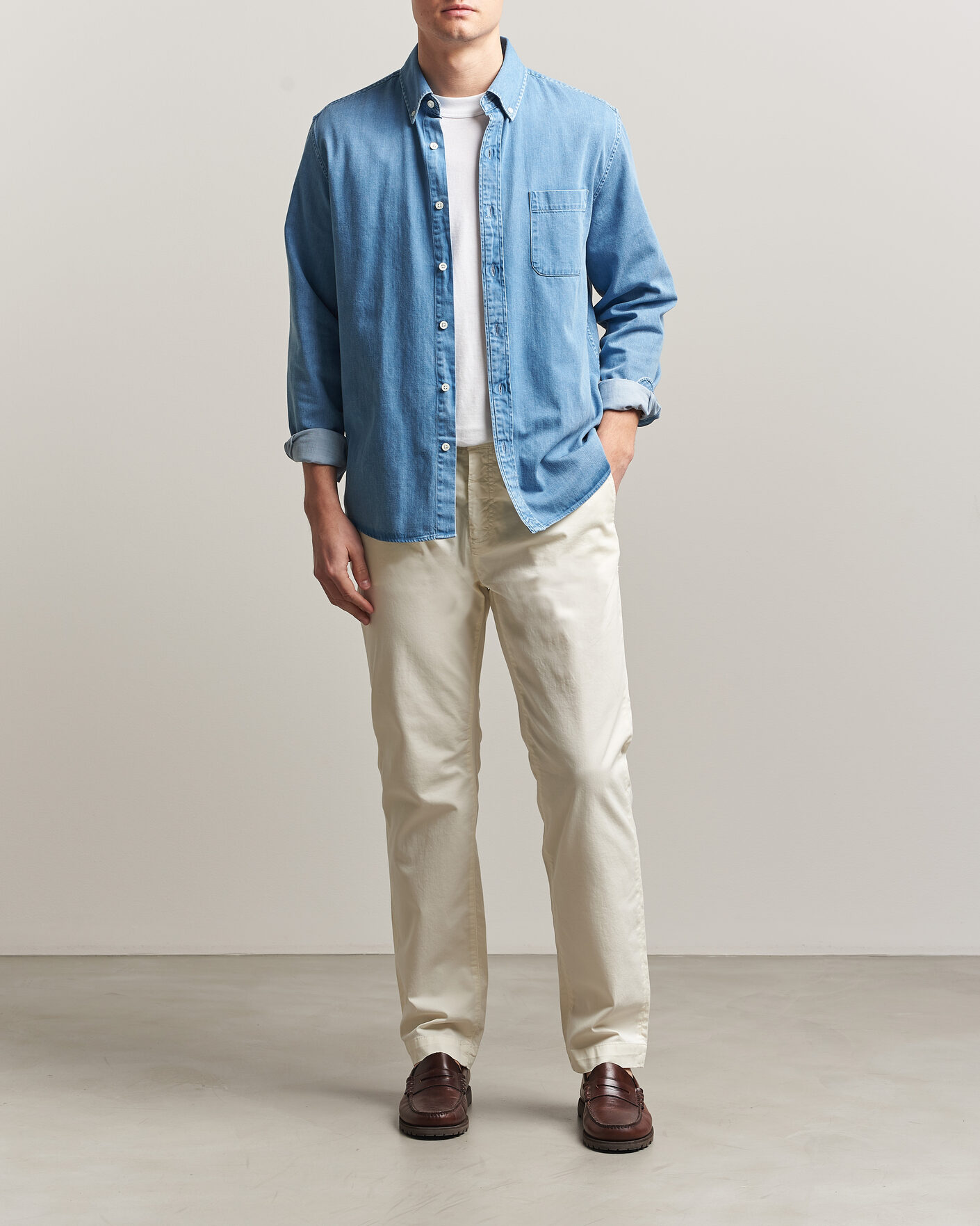 Hombres | Pantalones | Morris | Jeffrey Summer Chinos Off White