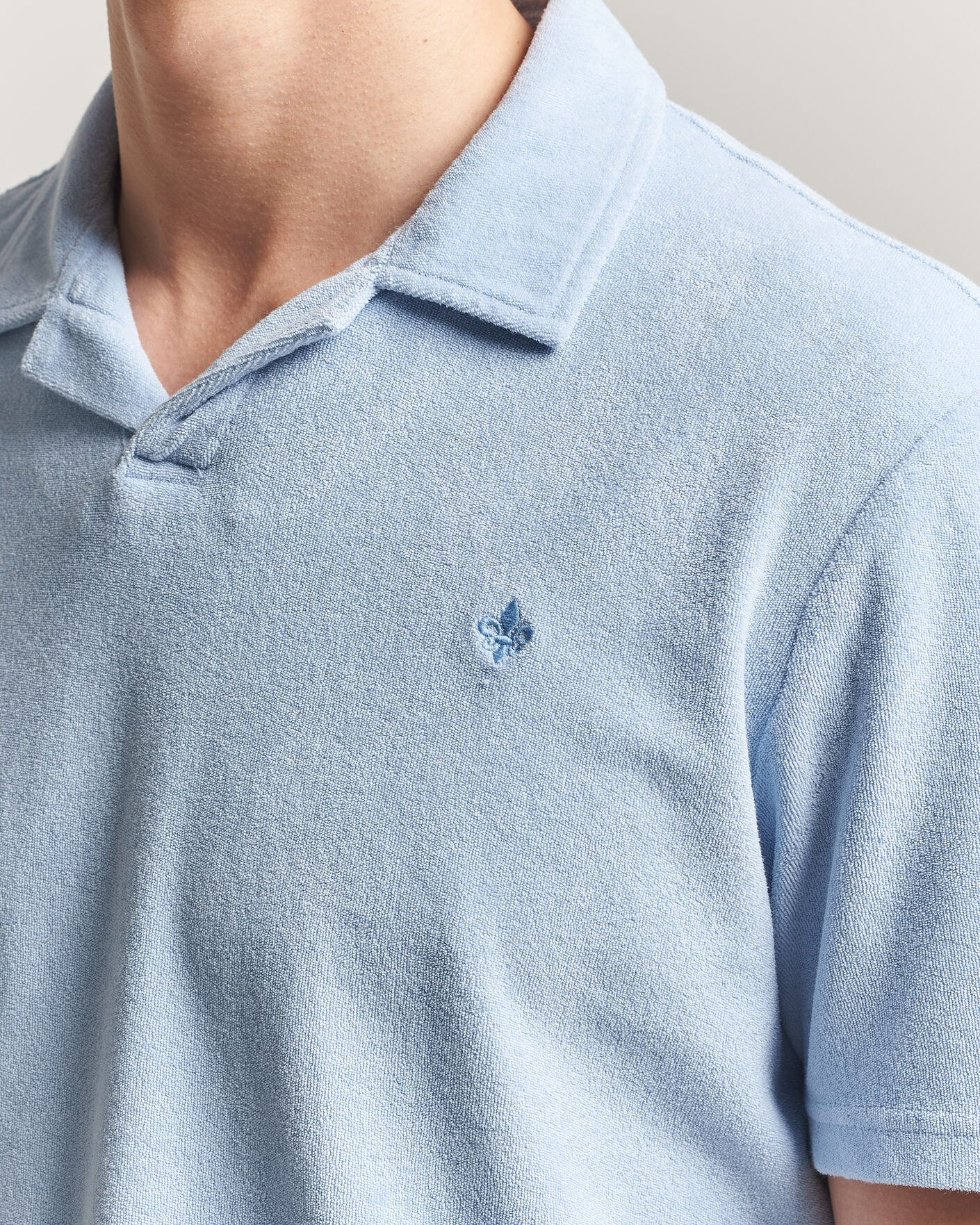 Hombres | Polos | Morris | Delon Terry Shirt Light Blue