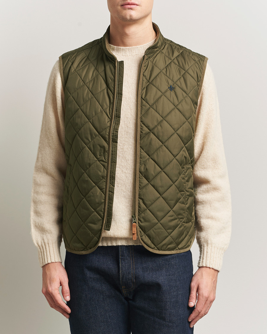 Hombres | Chalecos | Morris | Teddy Quilted Vest Green