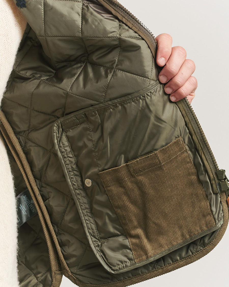 Hombres | Chalecos | Morris | Teddy Quilted Vest Green