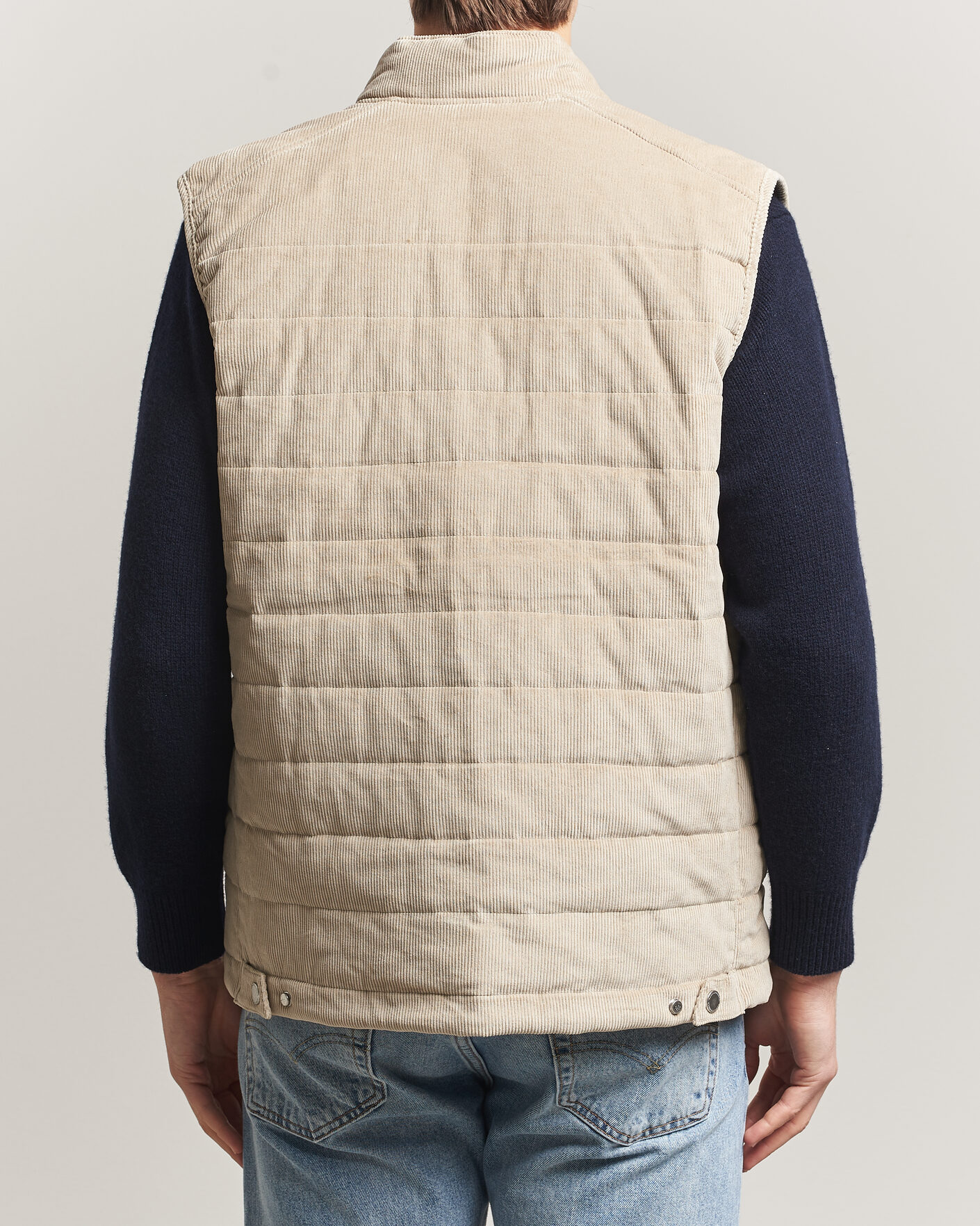 Hombres | Chalecos | Morris | Teddy Quilted Corduroy Vest Khaki