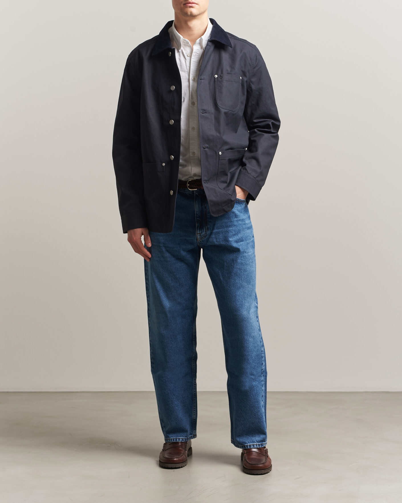Hombres | Abrigos y chaquetas | Morris | Belmont Wax Shirt Jacket Navy